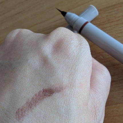 くれ竹 お化粧ふでぺん 眉毛用 毛筆極細/くれ竹 /リキッドアイブロウを使ったクチコミ(3枚目)