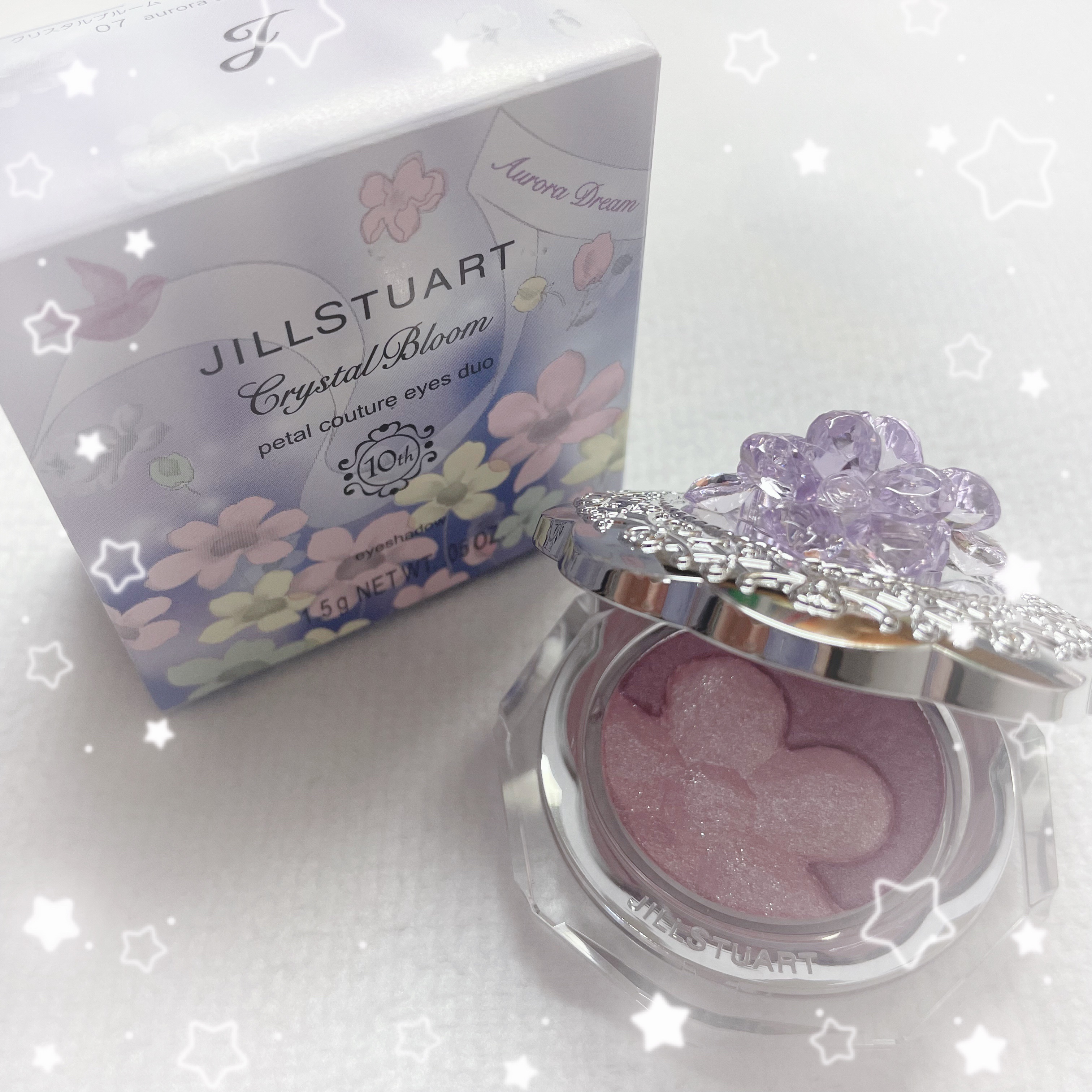 ジルスチュアート クリスタルブルーム ペタルクチュールアイズ デュオ/JILL STUART/アイシャドウパレットを使ったクチコミ（3枚目）