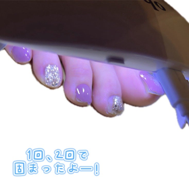 セミキュアジェルネイル(ペディキュア)/ohora/ネイルシールを使ったクチコミ(3枚目)