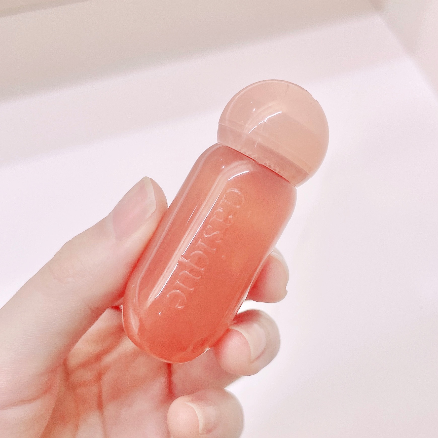 ジューシーデューイグロウティント (ミニ限定) 17 ロージーシナモン/dasique/リップティントを使ったクチコミ（2枚目）