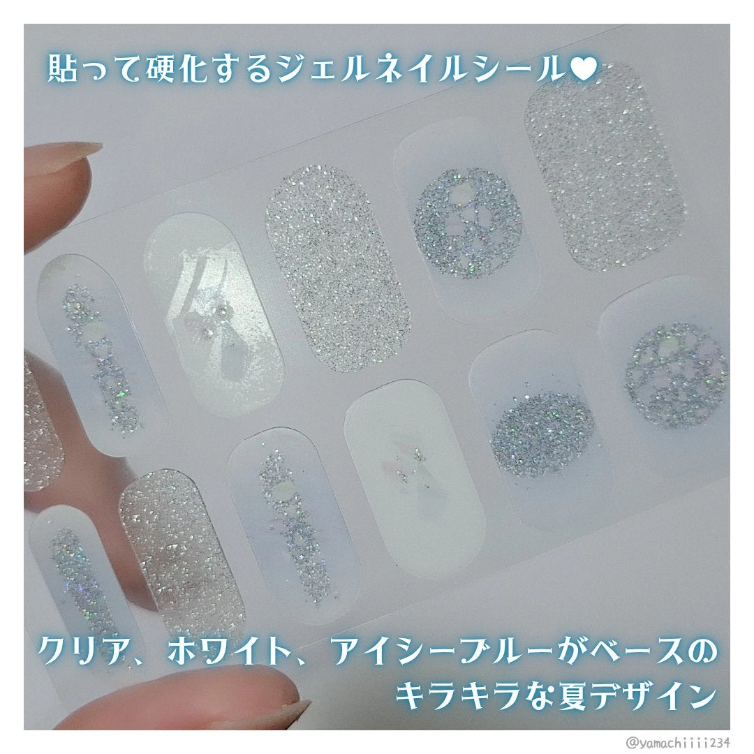 セミキュアジェルネイル(ハンド)/ohora/ネイルシールを使ったクチコミ(3枚目)