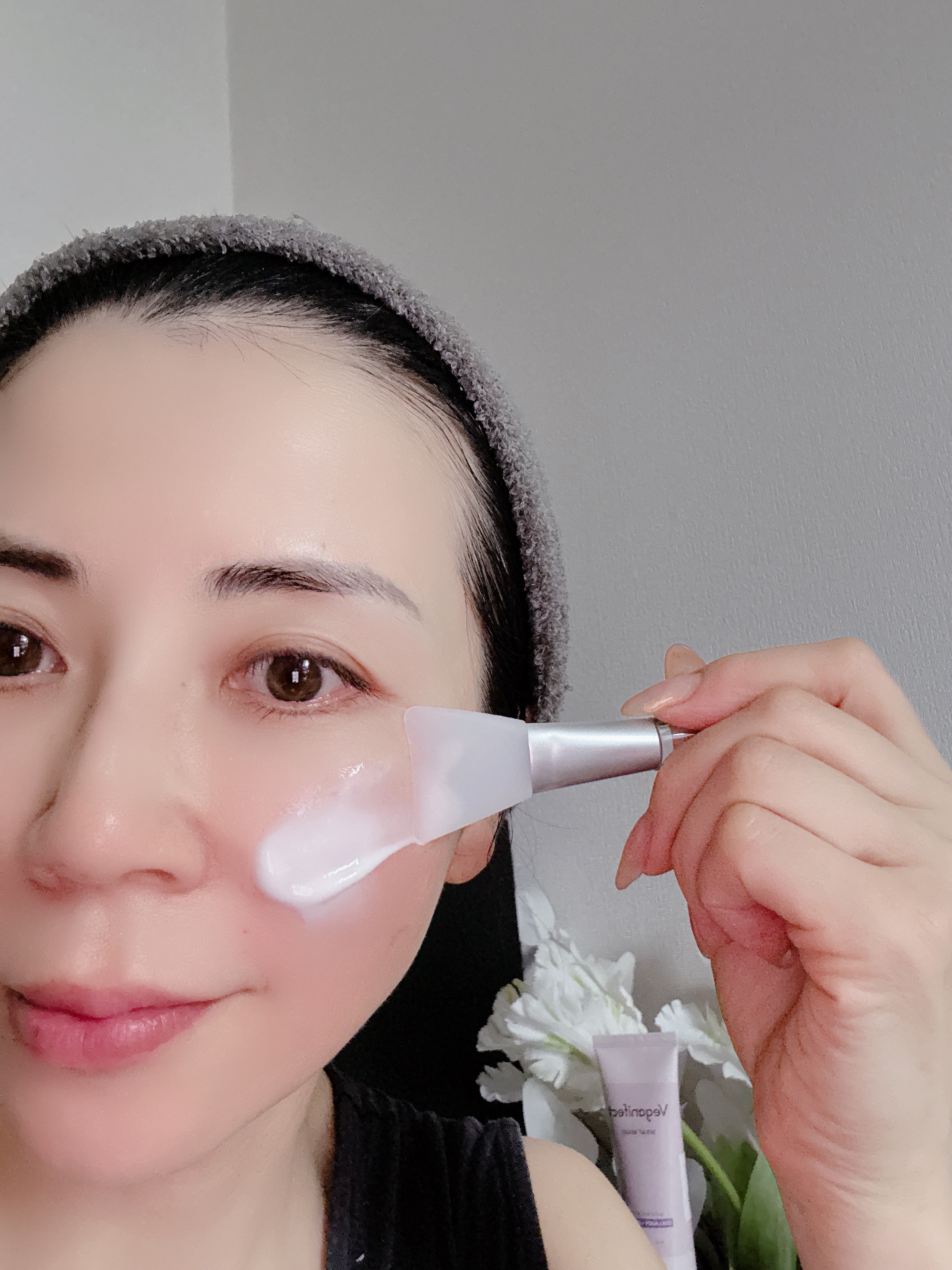 塗るマスクパック低分子コラーゲンマスク /Veganifect/洗い流すパック・マスクを使ったクチコミ（3枚目）