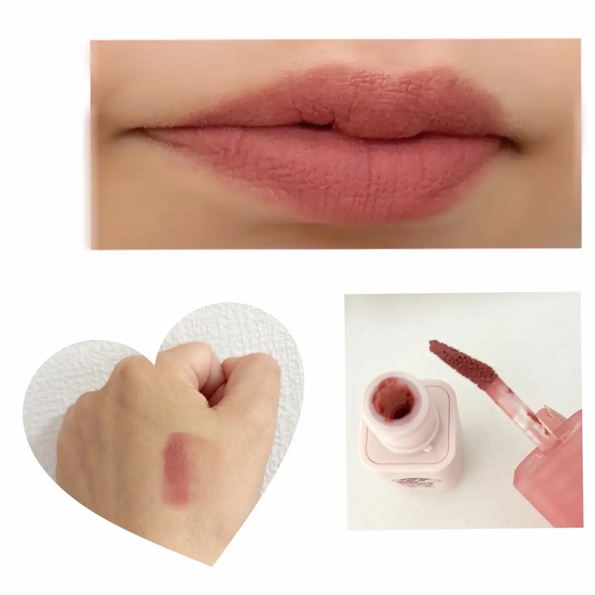 カラーグラム ヌーディーブラーティント 07 ギークローズ (クレヨンしんちゃん限定)/Colorgram/リップティントを使ったクチコミ（2枚目）