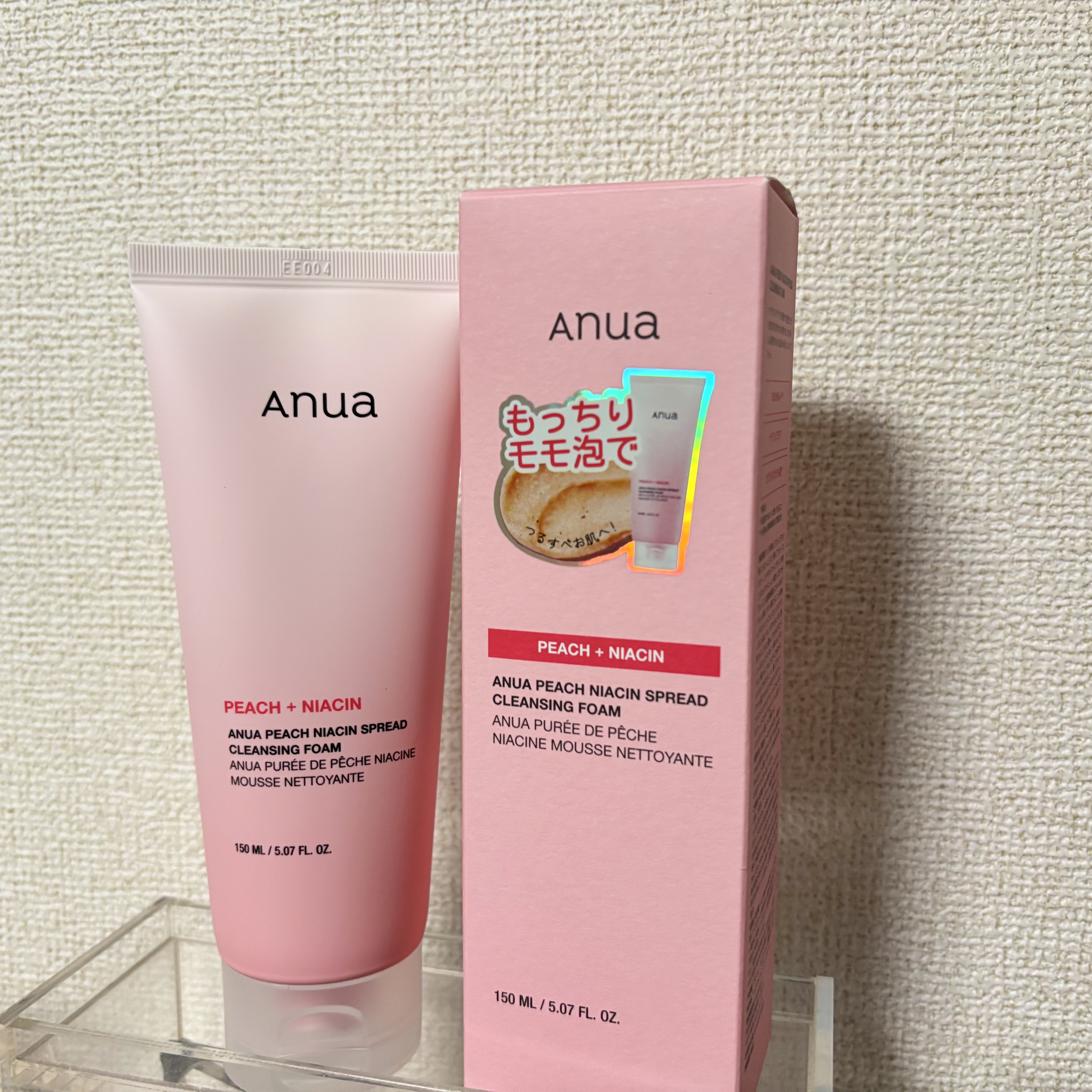 Anua 桃ナイアシンスプレッドクレンジングフォームのクチコミ「＼クレンジングでトーンアップ⁉︎／

アヌア 桃ナイアシンスプレッドクレンザー

今話題の“桃.....」（2枚目）