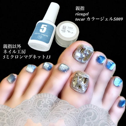 5ミクロンマグネット/ネイル工房/ジェルネイルを使ったクチコミ(2枚目)