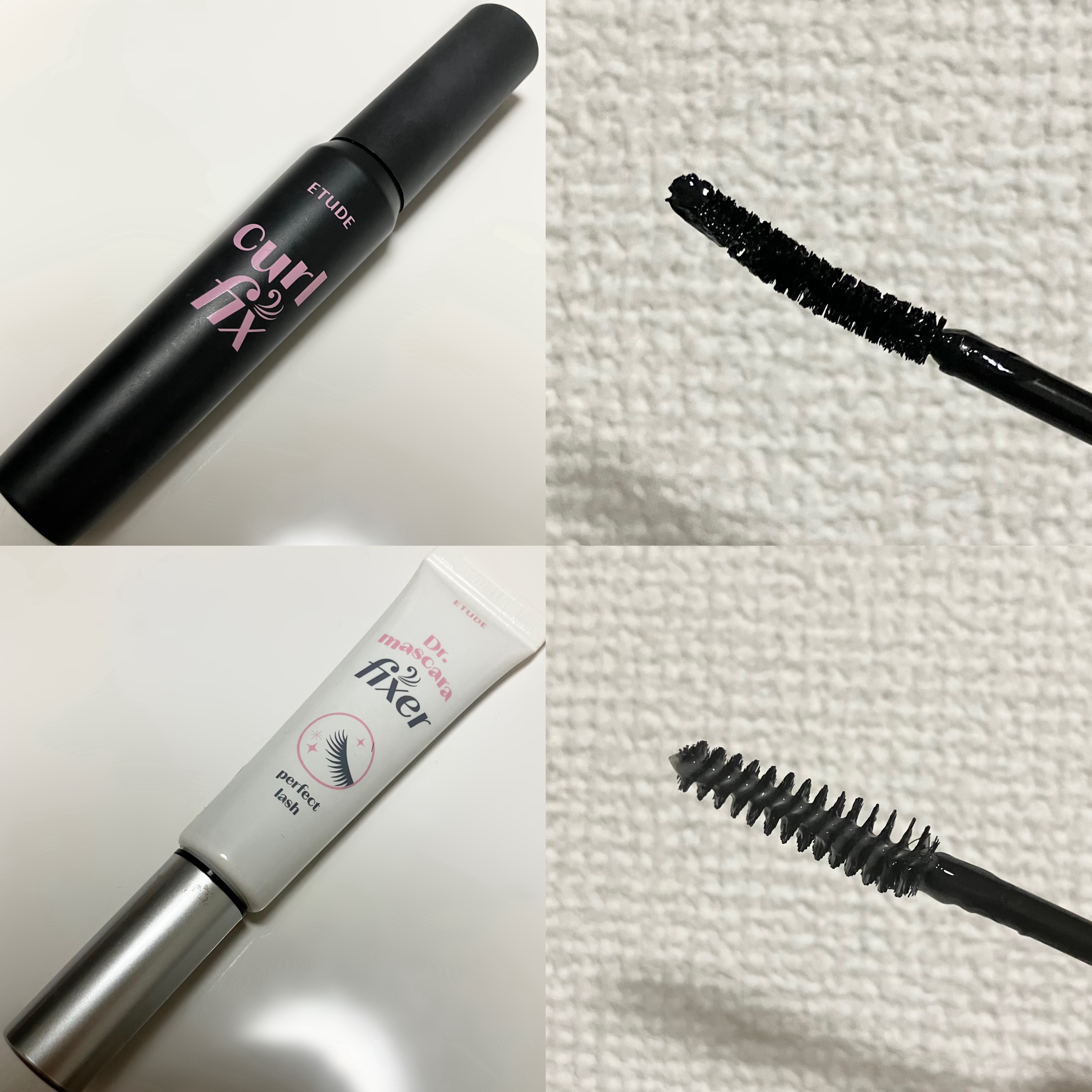 カールフィックスマスカラ ボリュームブラック/ETUDE/マスカラを使ったクチコミ（2枚目）