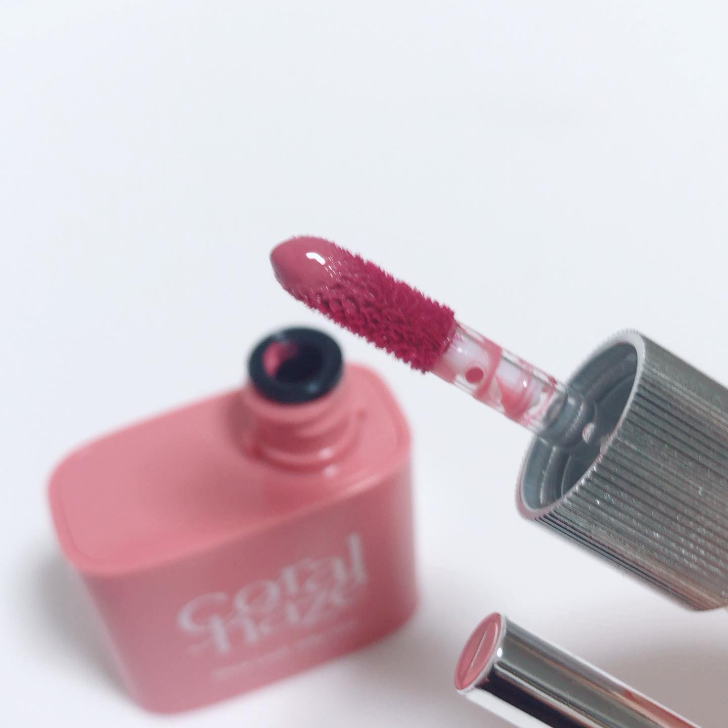 グロウロックゼリーティント 107 ペタル/Coralhaze/リップティントを使ったクチコミ（2枚目）