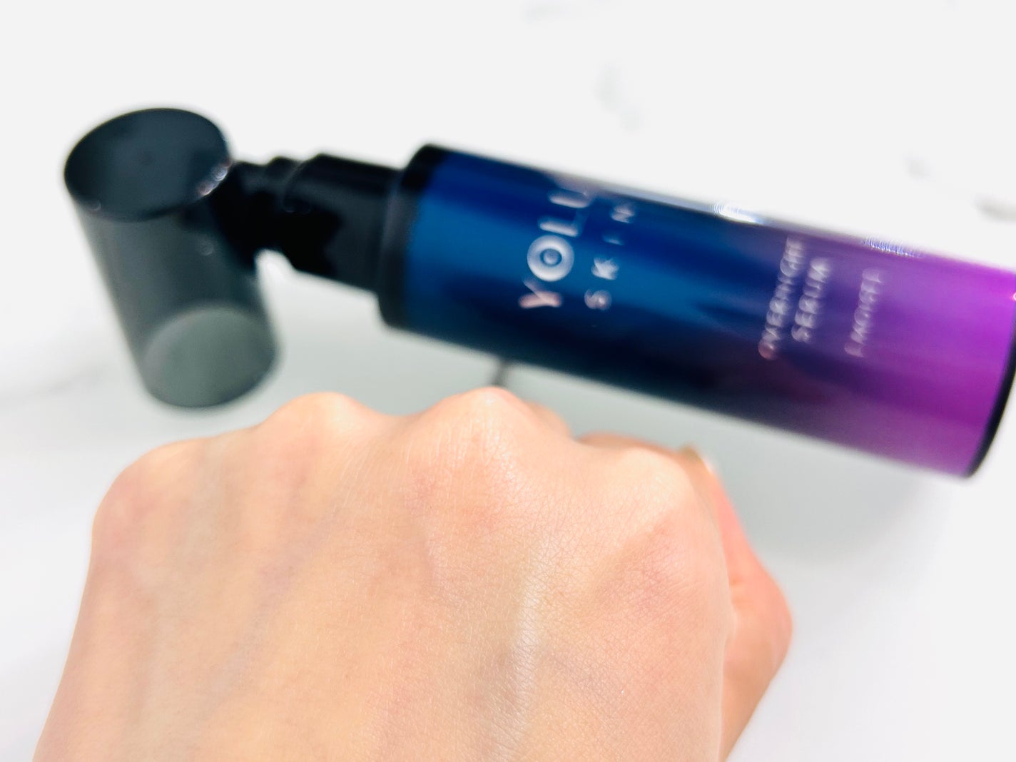 ヨル スキン オーバーナイトセラム モイスト/YOLU/美容液を使ったクチコミ(3枚目)