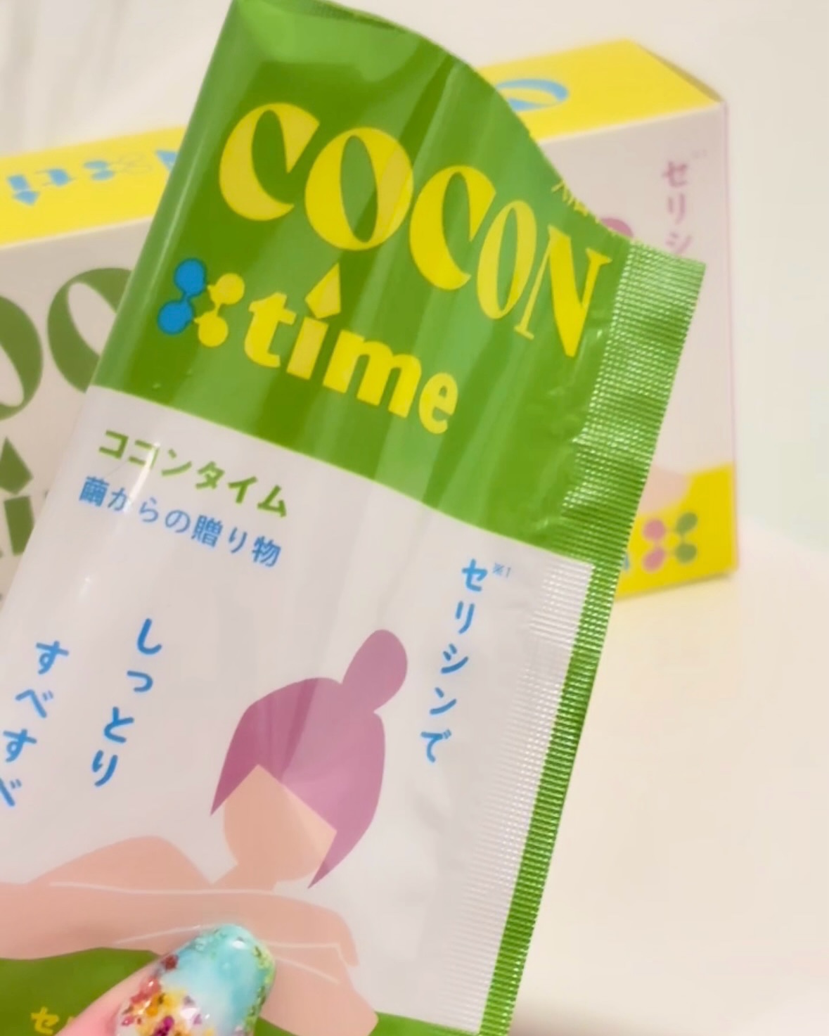 「COCON time」セリシン入り入浴料/みやびやかシリーズ/無機塩系入浴剤を使ったクチコミ（2枚目）