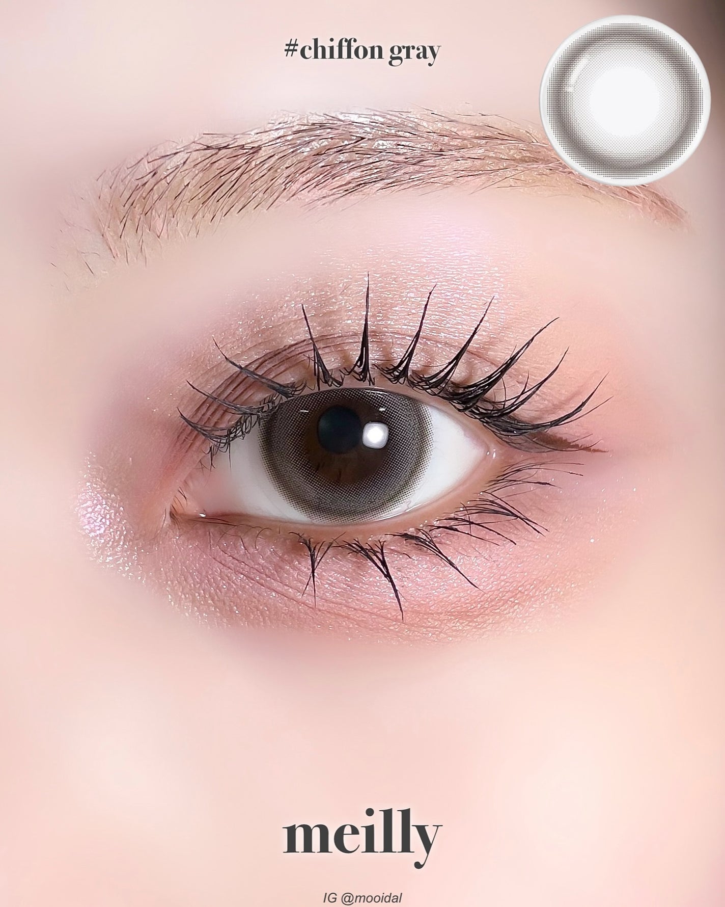 chiffon/meilly/ワンデー(1DAY)カラコンを使ったクチコミ(1枚目)