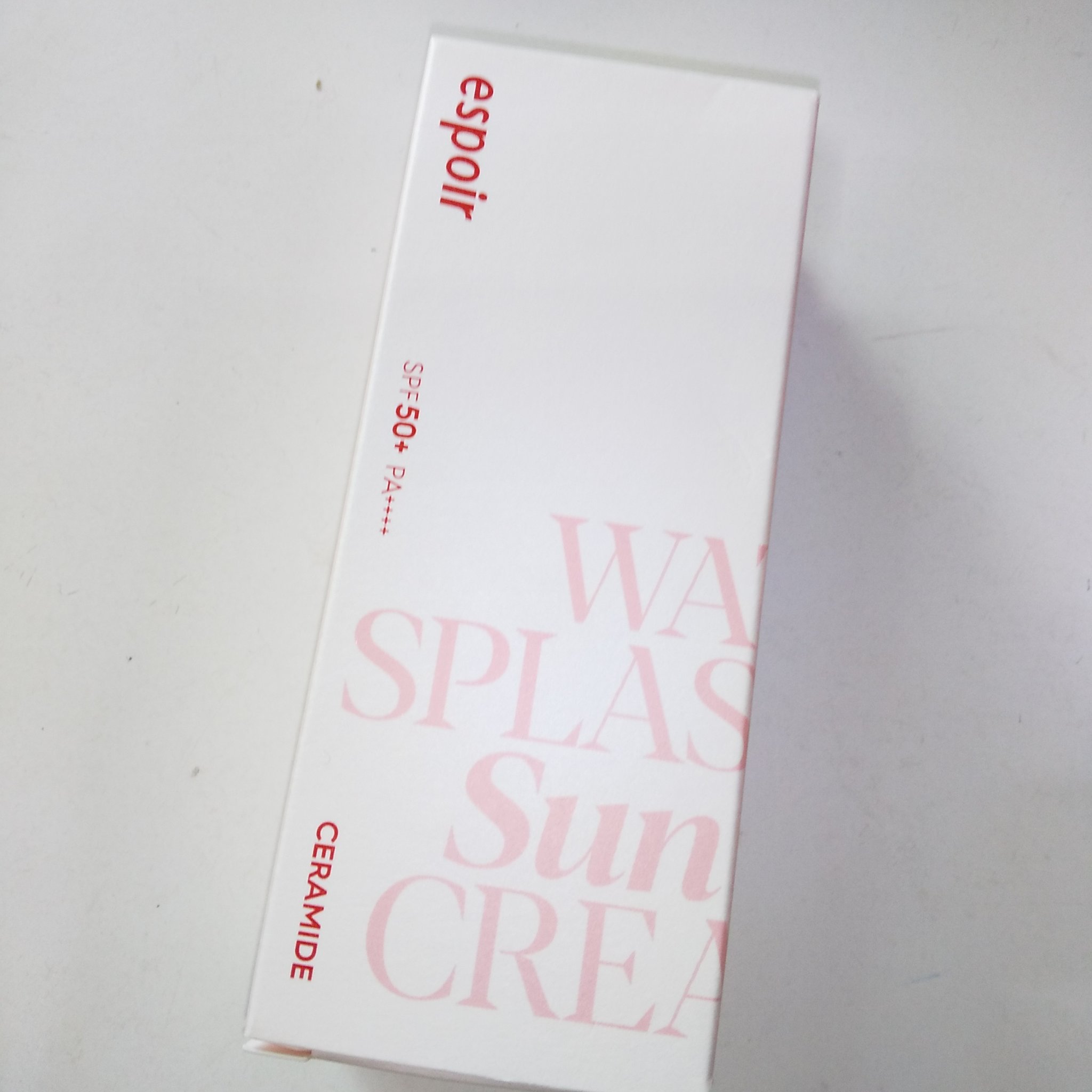 ウォータースプラッシュサンクリーム セラミド/espoir/日焼け止めクリームを使ったクチコミ（2枚目）