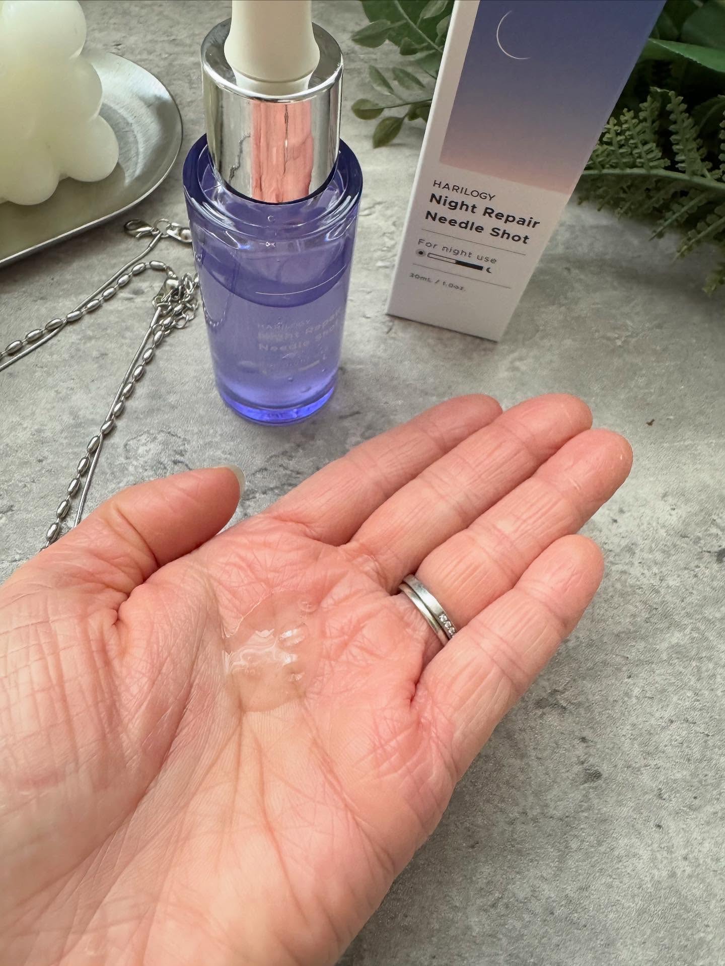 ナイトリペアニードルショット/HARILOGY/美容液を使ったクチコミ（3枚目）