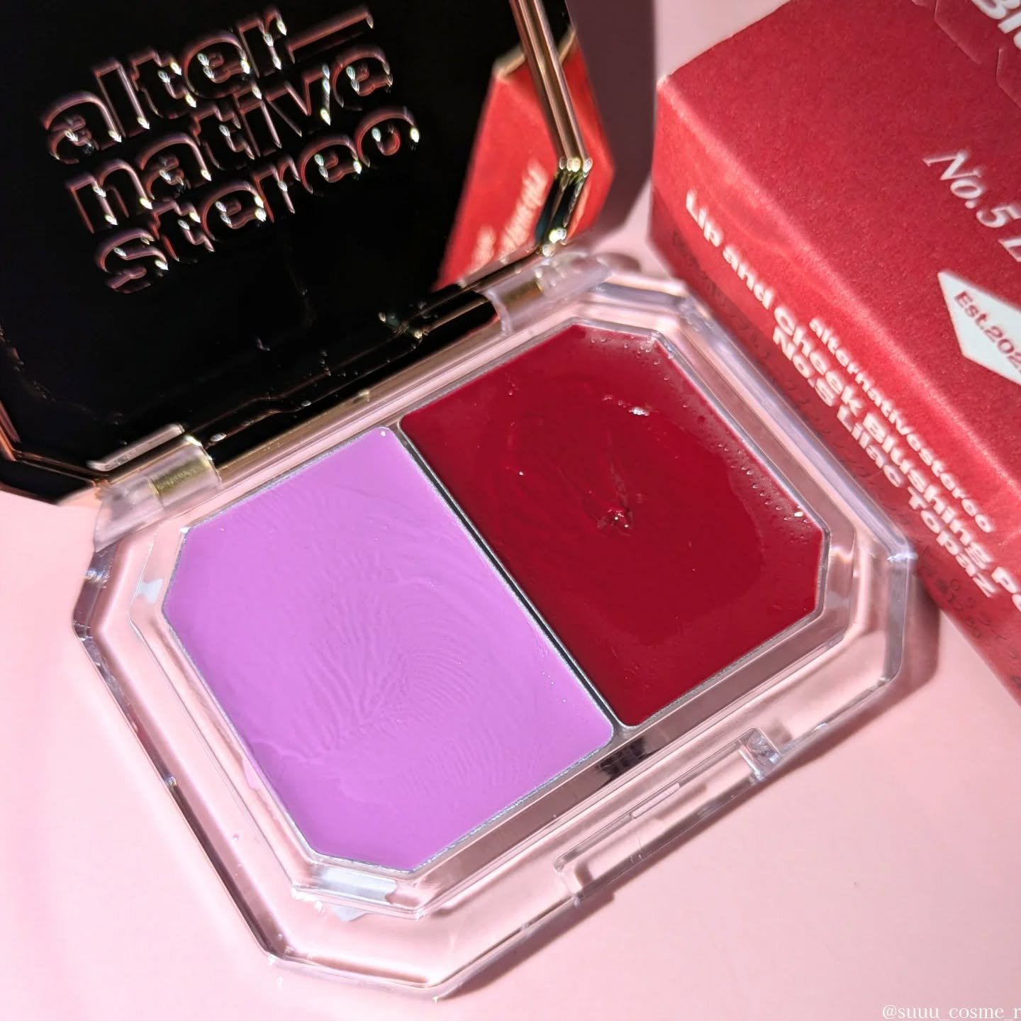 Lip &Cheek Blushing Pendant /alternativestereo/ジェル・クリームチークを使ったクチコミ（3枚目）