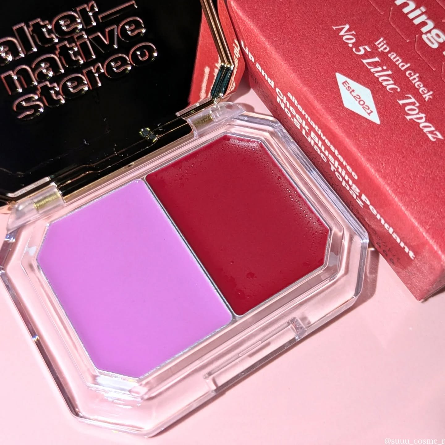 Lip &Cheek Blushing Pendant /alternativestereo/ジェル・クリームチークを使ったクチコミ（2枚目）