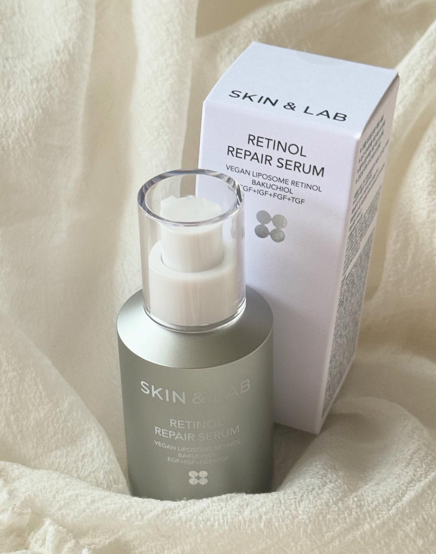 ヴィーガンリポソームレチノールセラム/SKIN&LAB/美容液を使ったクチコミ(4枚目)
