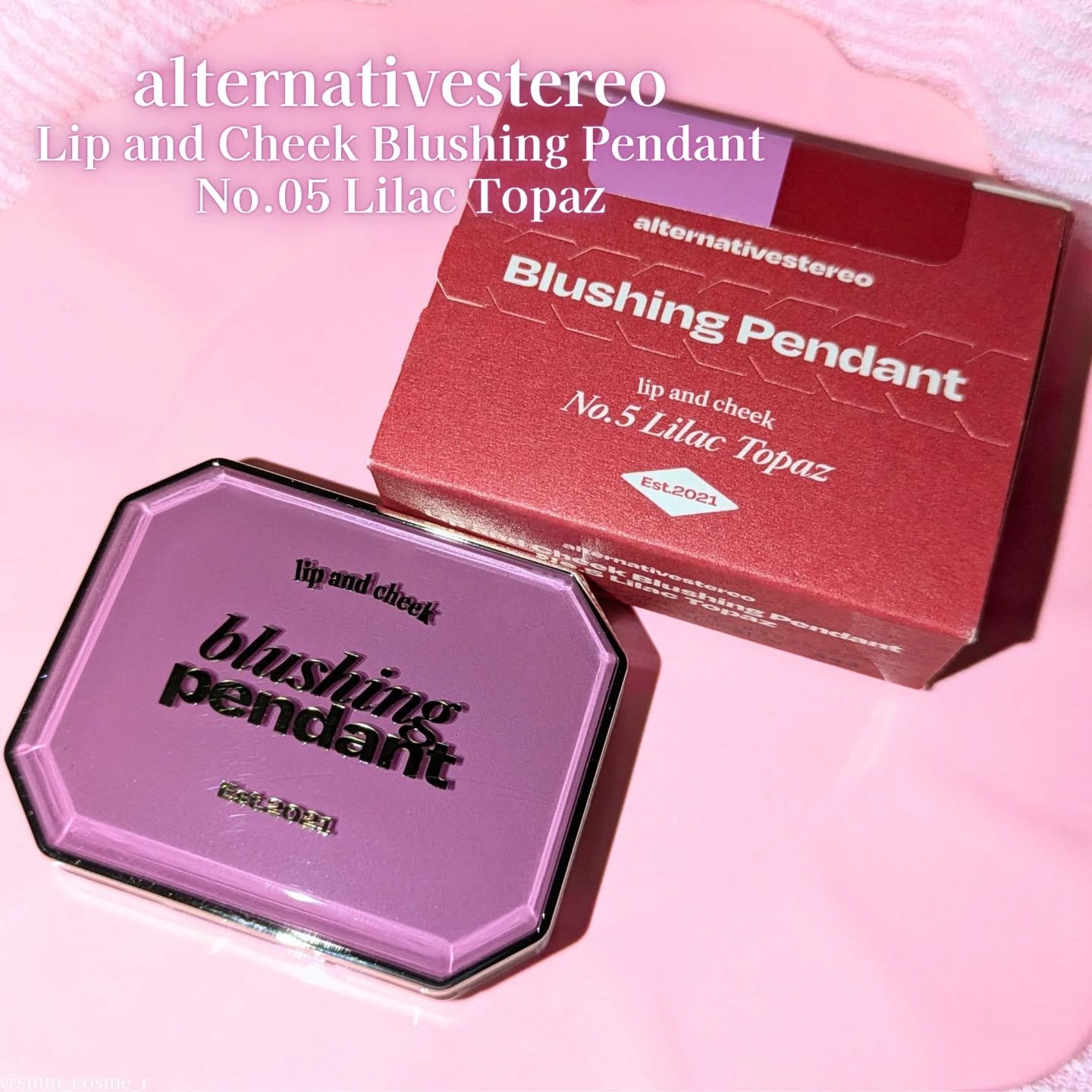 Lip &Cheek Blushing Pendant /alternativestereo/ジェル・クリームチークを使ったクチコミ（1枚目）