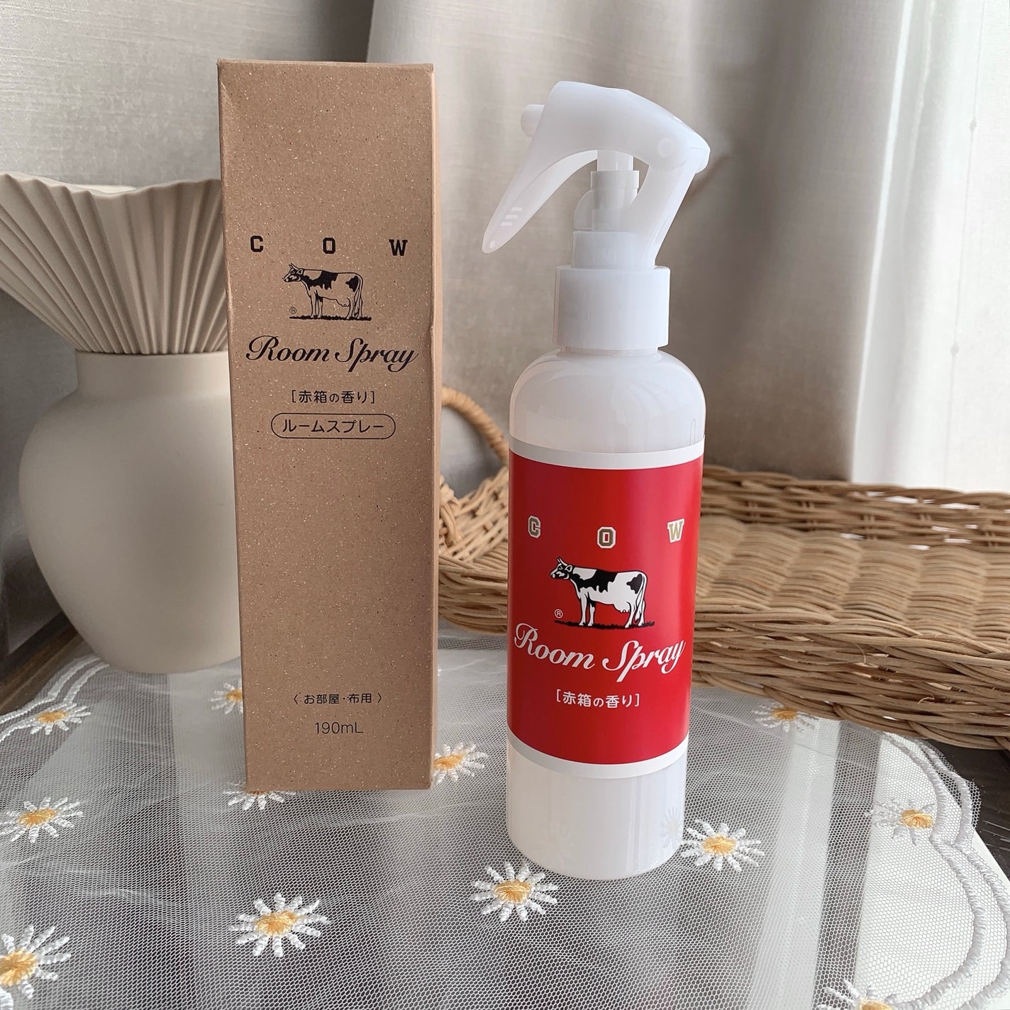 ルームスプレー 赤箱の香り/カウブランド/ファブリックミストを使ったクチコミ(7枚目)