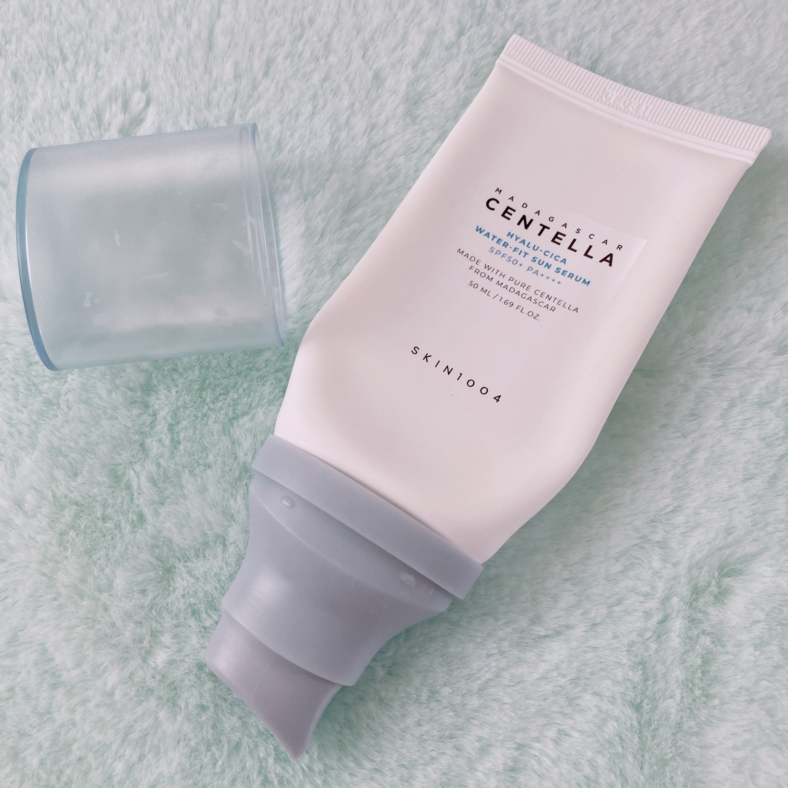 ヒアルーシカ ウォーターフィット サンセラム/SKIN1004/日焼け止めローションを使ったクチコミ（2枚目）