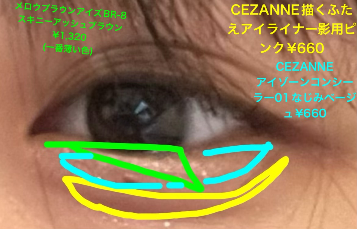 描くアイゾーンコンシーラー/CEZANNE/ペンシルコンシーラーを使ったクチコミ（2枚目）
