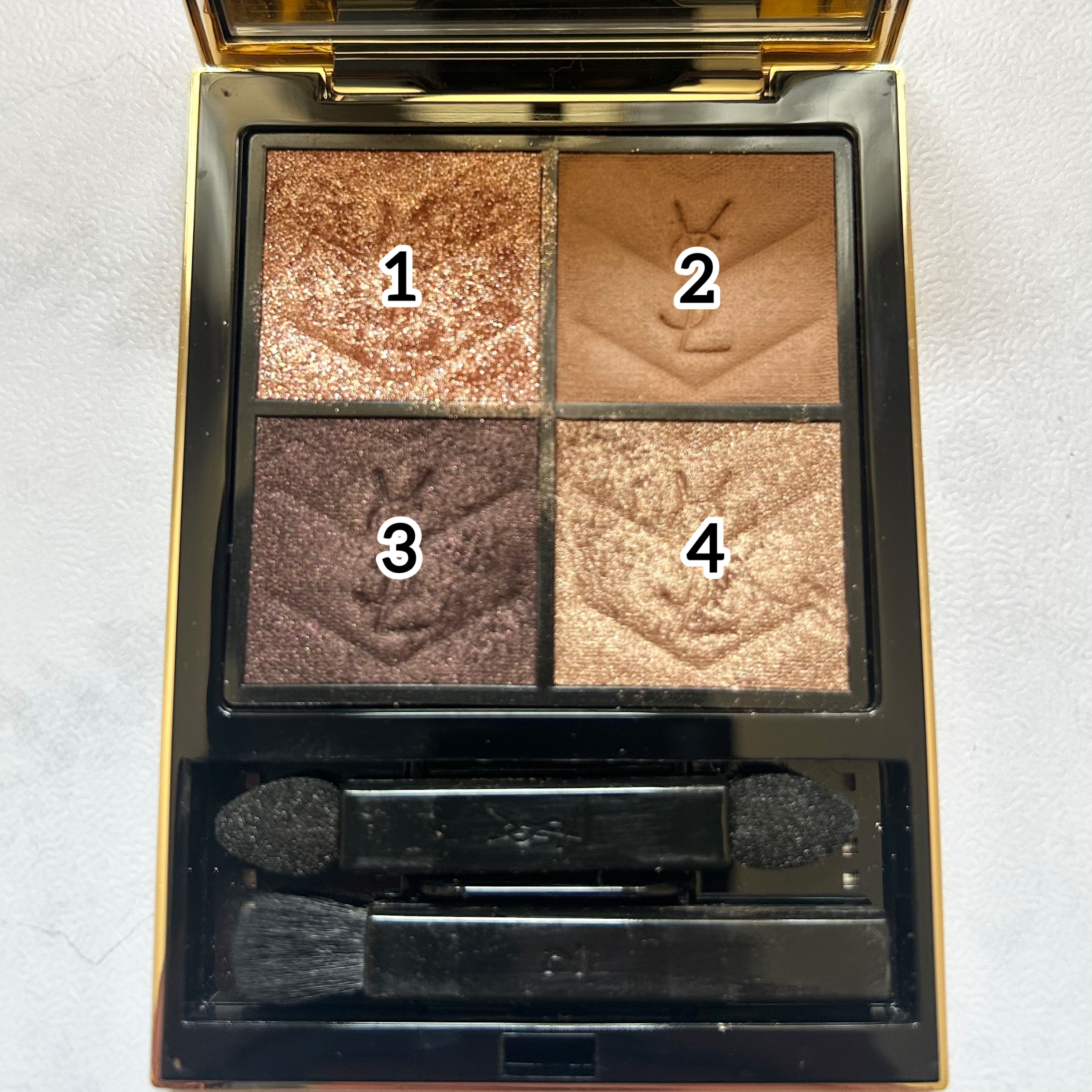 クチュール ミニ クラッチ/YVES SAINT LAURENT BEAUTE/アイシャドウパレットを使ったクチコミ（2枚目）