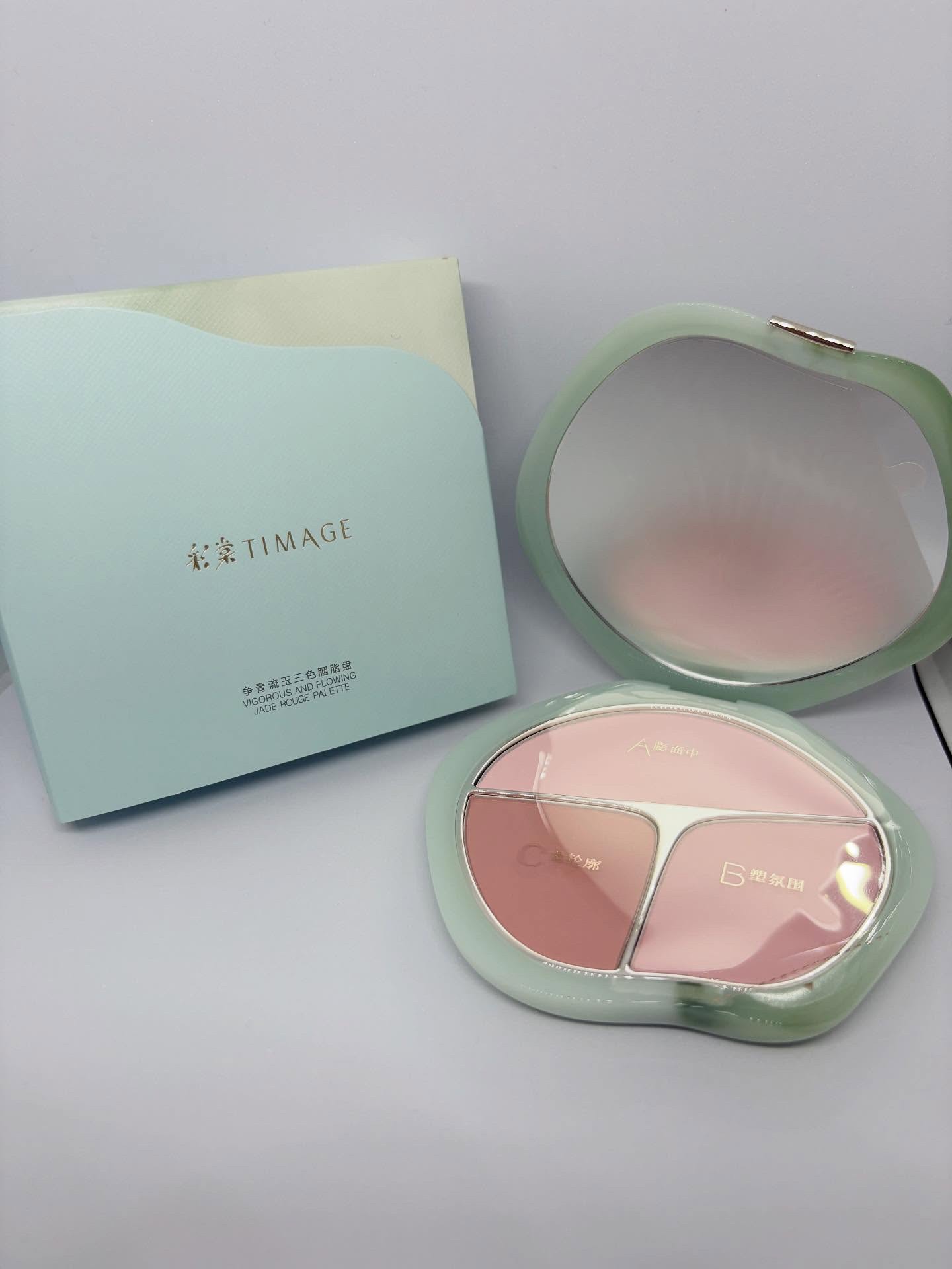 TIMAGE  3色チークパレット/TIMAGE/パウダーチークを使ったクチコミ（1枚目）