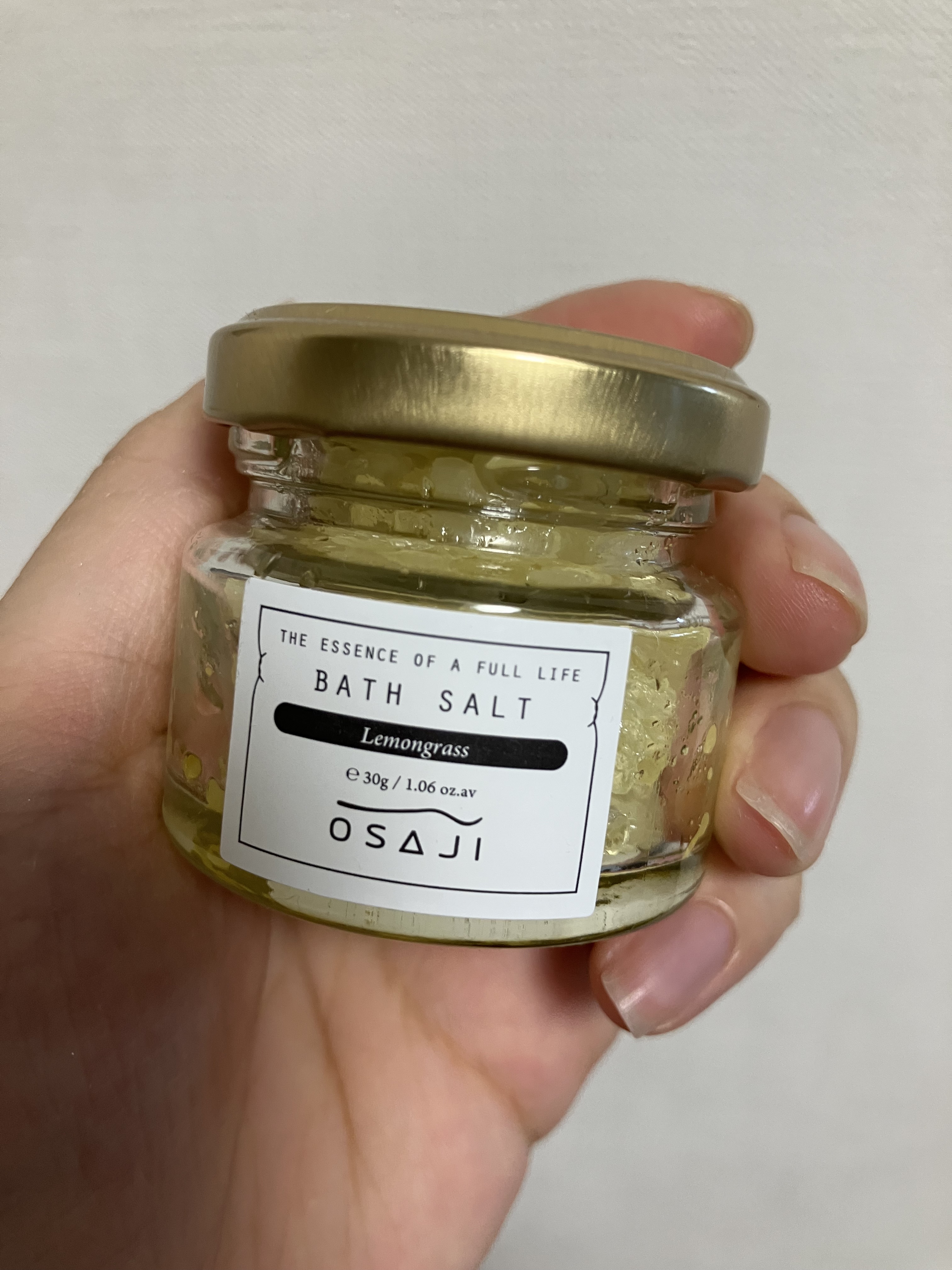 バスソルトミニ/OSAJI/無機塩系入浴剤を使ったクチコミ（1枚目）