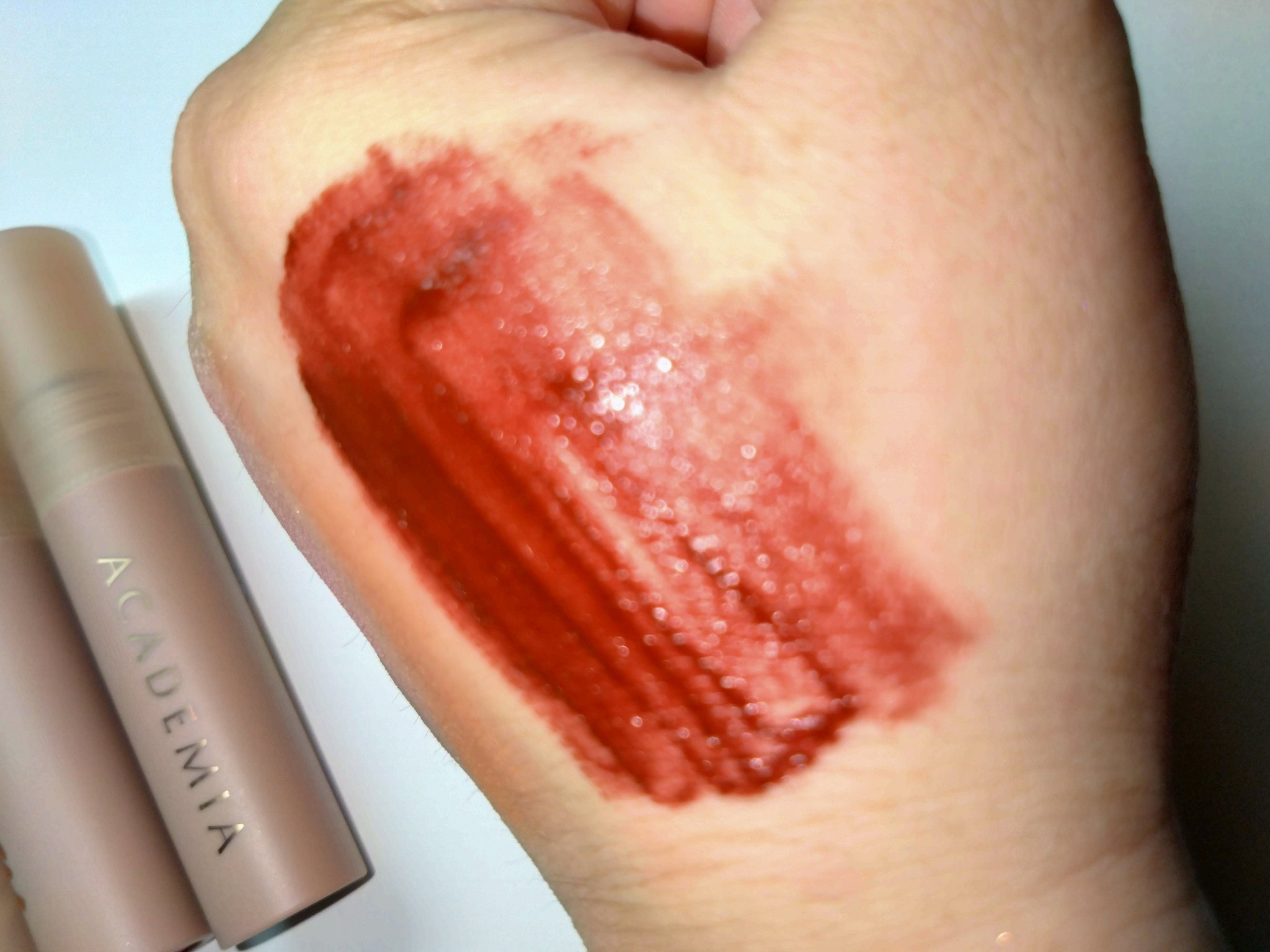 アカデミアメロウティント AM6 ラストチャプター/MERZY/リップティントを使ったクチコミ（2枚目）