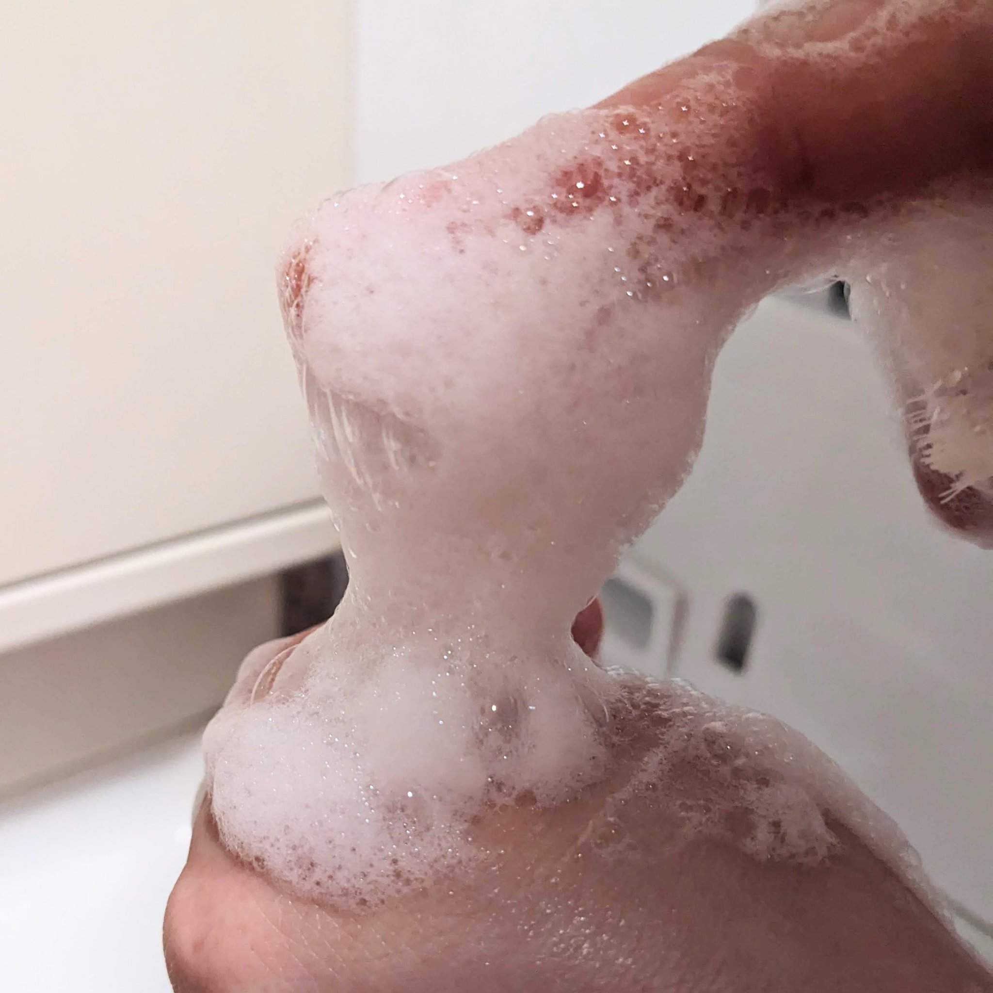 悠久の生石鹸艶/BUBBLE DROP/洗顔石鹸を使ったクチコミ（2枚目）