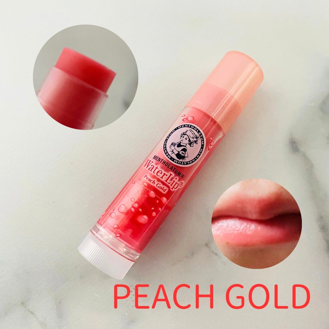 メンソレータム ウォーターリップ ピーチゴールド/メンソレータム/リップクリームを使ったクチコミ(2枚目)