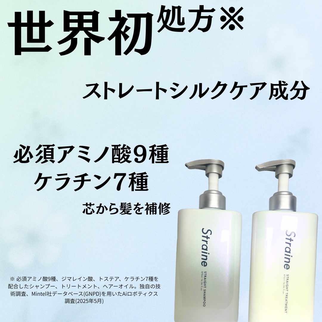 ストレートシャンプー/ストレートトリートメント ホワイトブロッサムの香り/Straine/市販シャンプーを使ったクチコミ（2枚目）