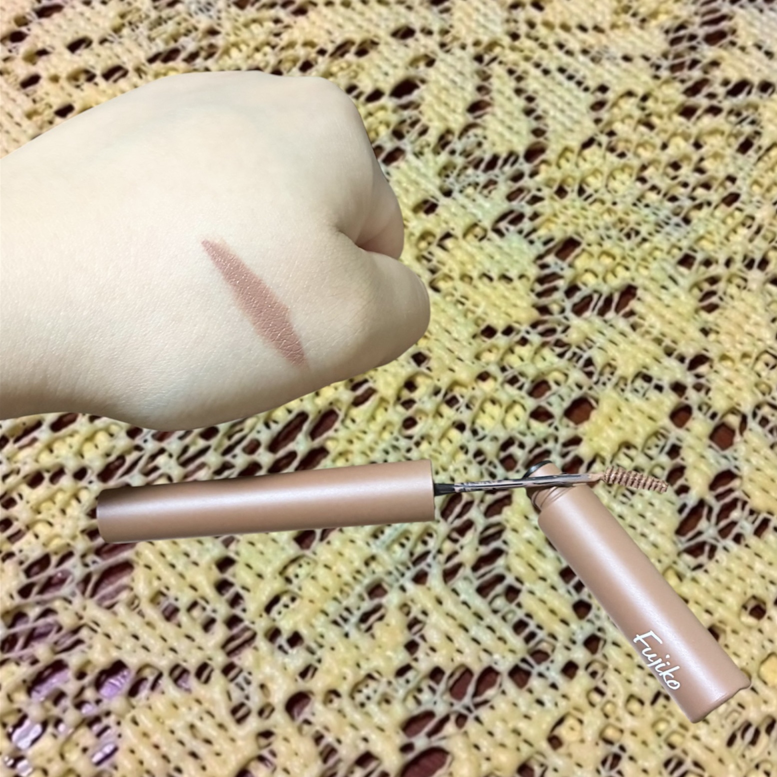 マジカルアイブロウカラー 101 モカブラウン/Fujiko/眉マスカラを使ったクチコミ（1枚目）