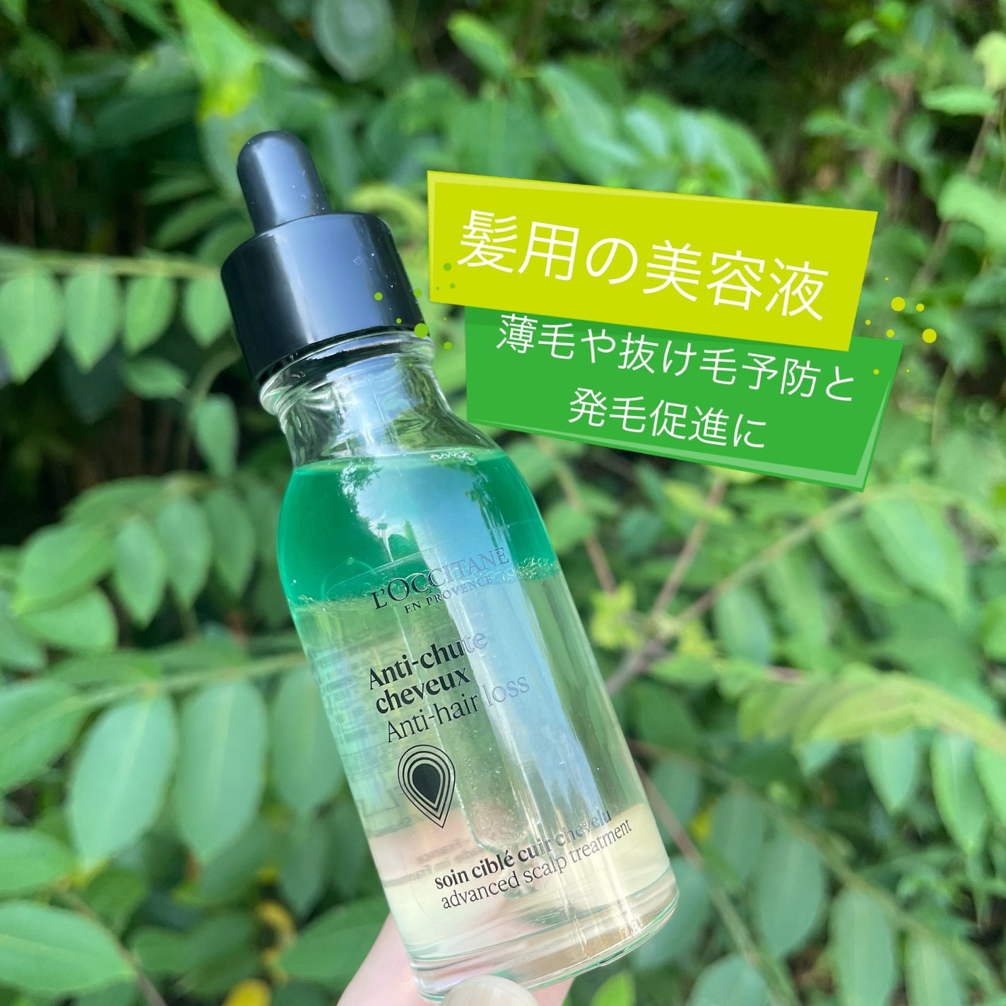 薬用 メディカル アンチヘアロスセラム/L'OCCITANE/頭皮ローションを使ったクチコミ(1枚目)