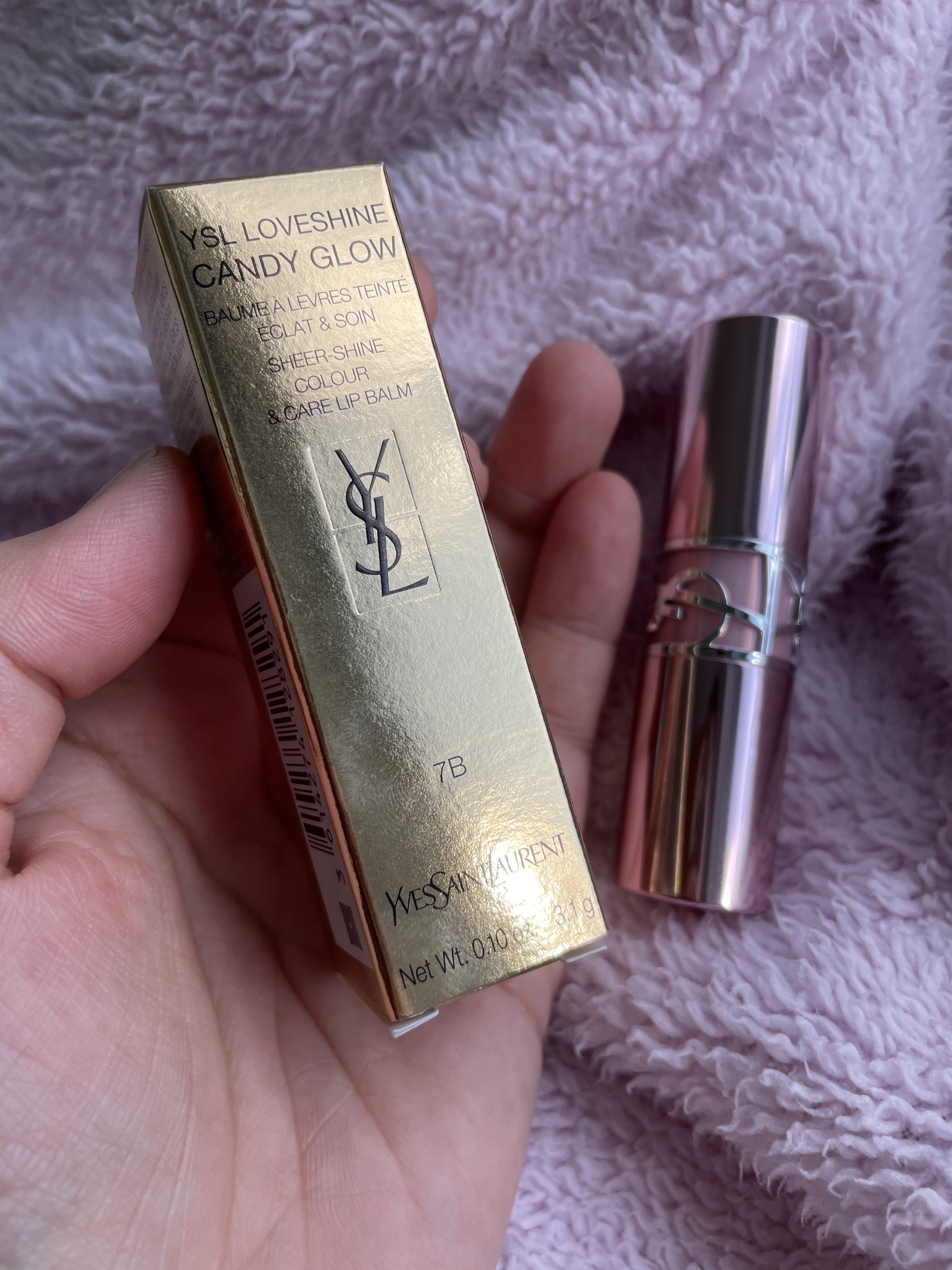 YSLラブシャイン キャンディ グロウ バーム 7B/YVES SAINT LAURENT BEAUTE/口紅を使ったクチコミ（2枚目）