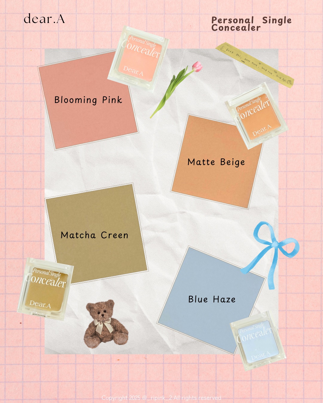 パーソナルシングルコンシーラー/Dear.A/パレットコンシーラーを使ったクチコミ（3枚目）