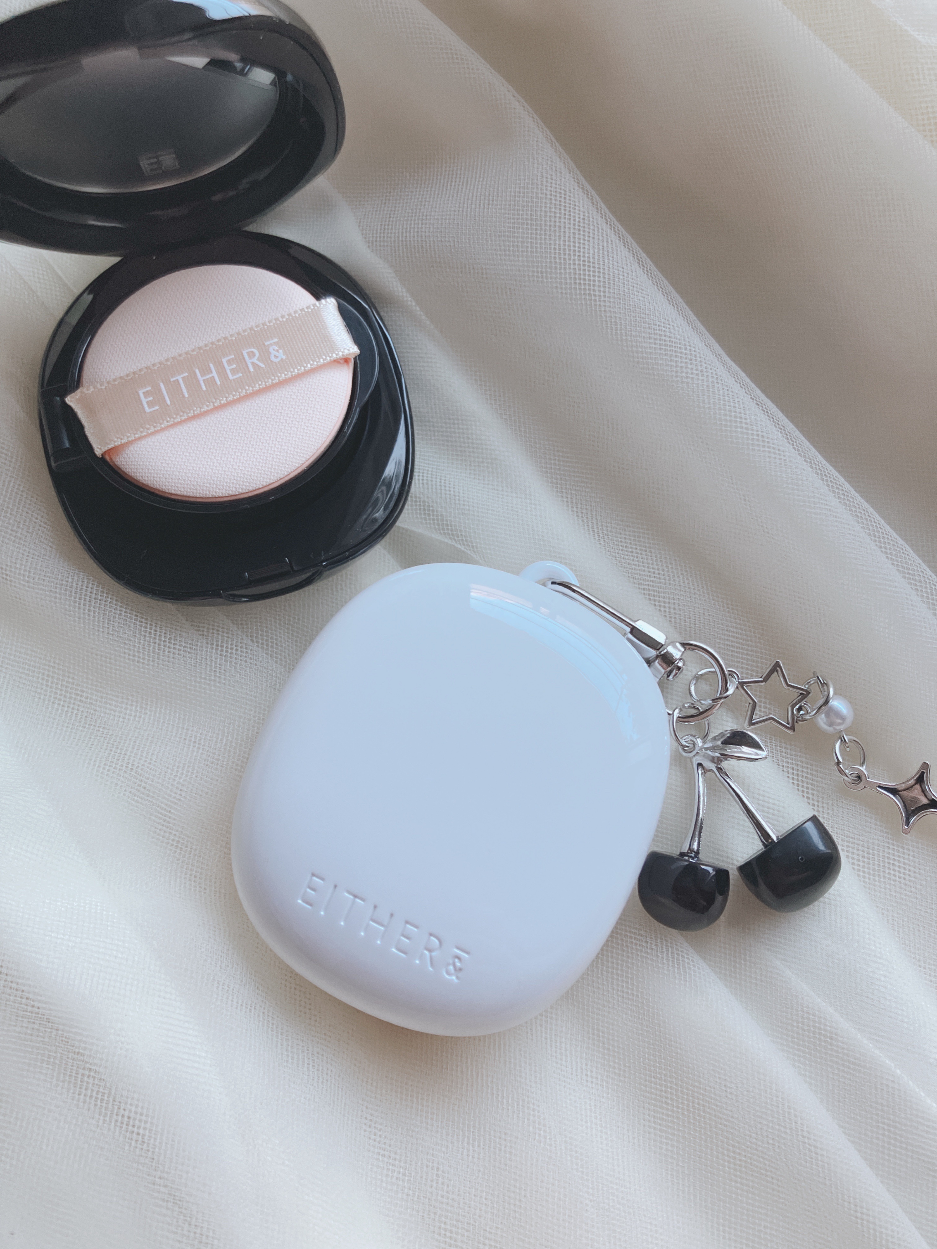 Pebble Glow Cushion 17N バニラ/EITHER＆/クッションファンデーションを使ったクチコミ（3枚目）