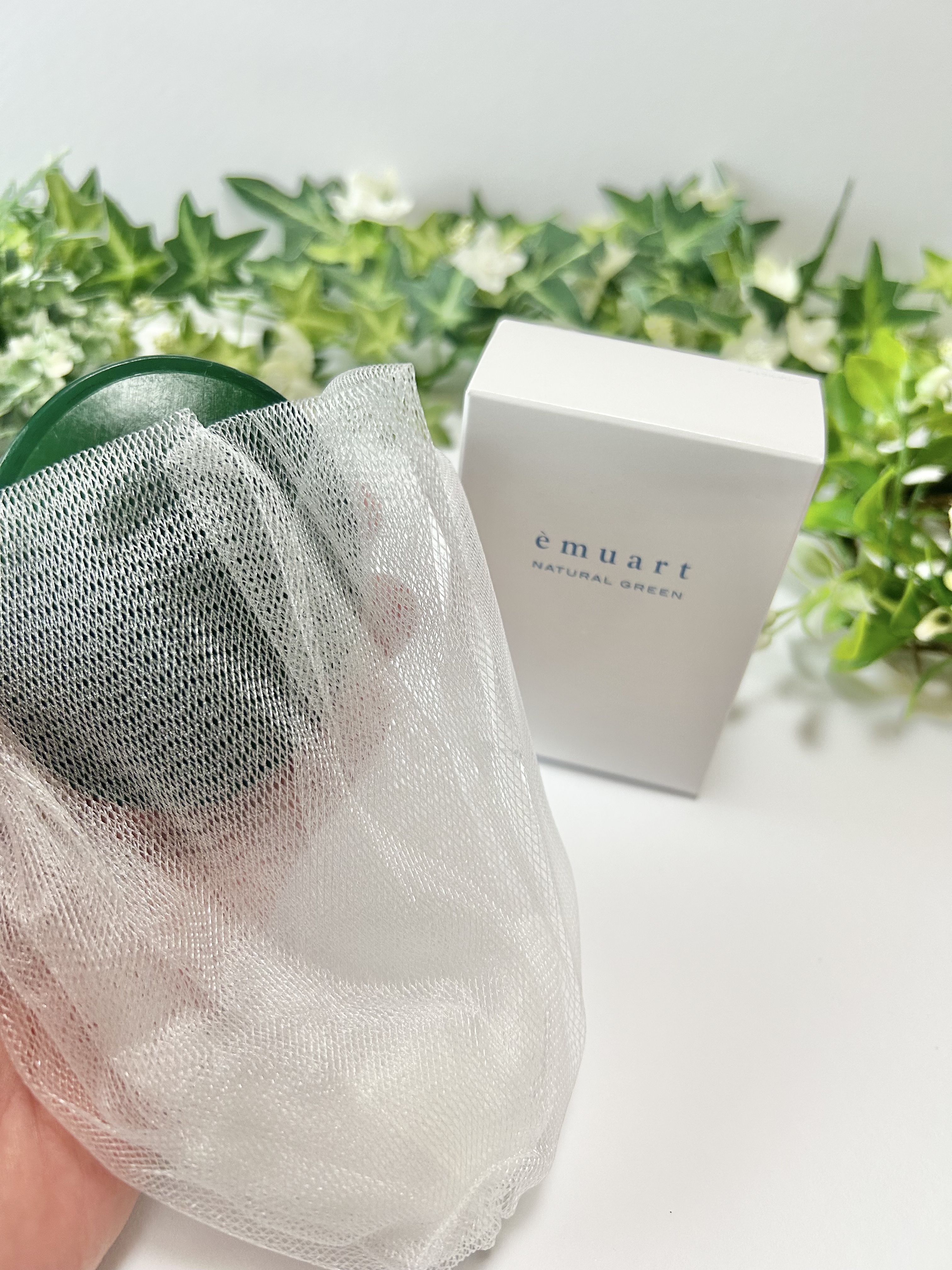 ナチュラルグリーン/emuart(エミュアール)/洗顔石鹸を使ったクチコミ（2枚目）