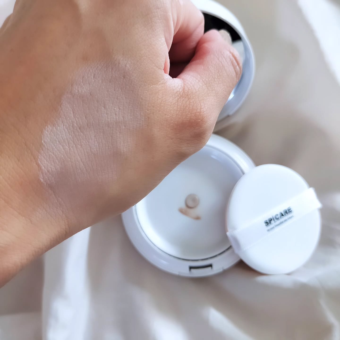 V3 ブリリアント ファンデーション/SPICARE/クッションファンデーションを使ったクチコミ（3枚目）