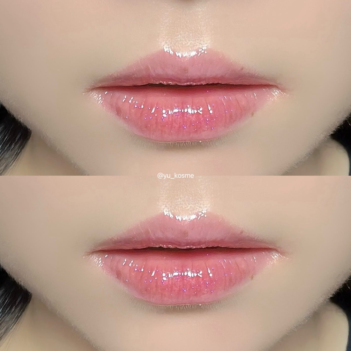 グラスティングカラーグロス/rom&nd/リップグロスを使ったクチコミ(4枚目)