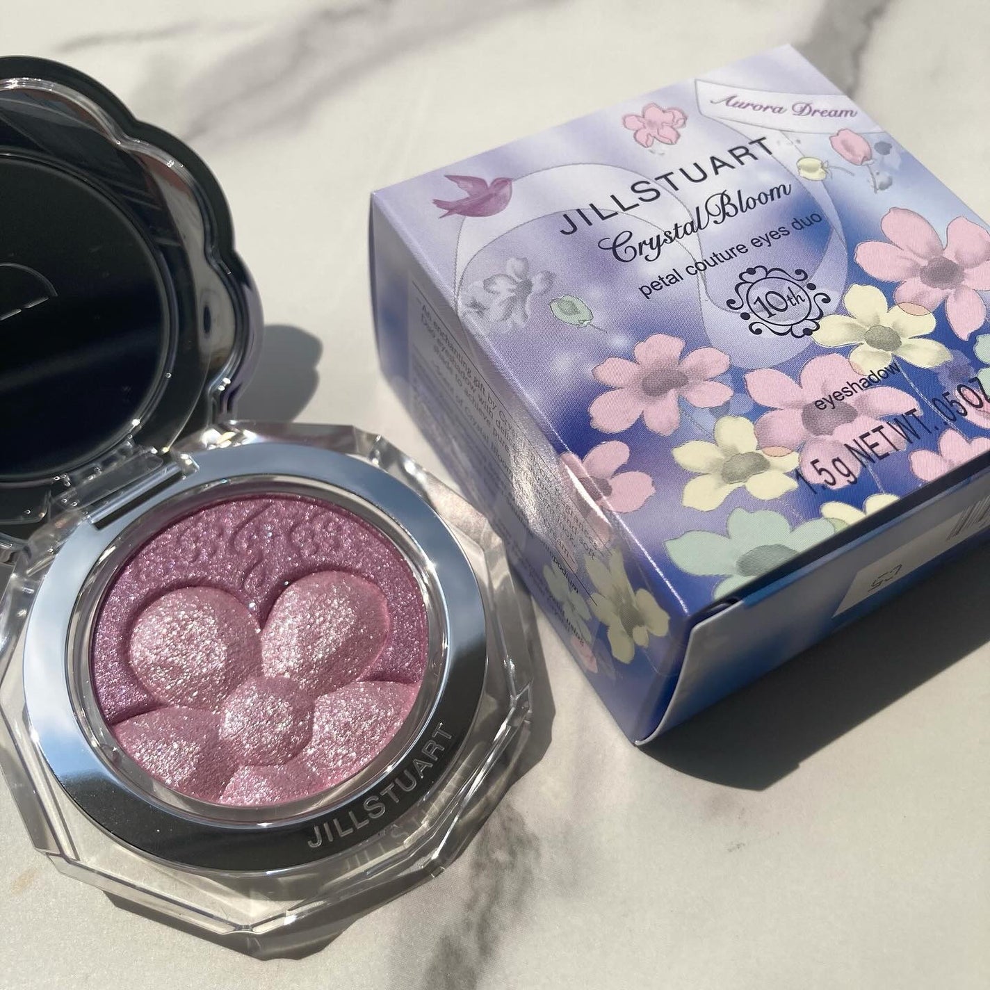 ジルスチュアート クリスタルブルーム ペタルクチュールアイズ デュオ/JILL STUART/アイシャドウパレットを使ったクチコミ(6枚目)