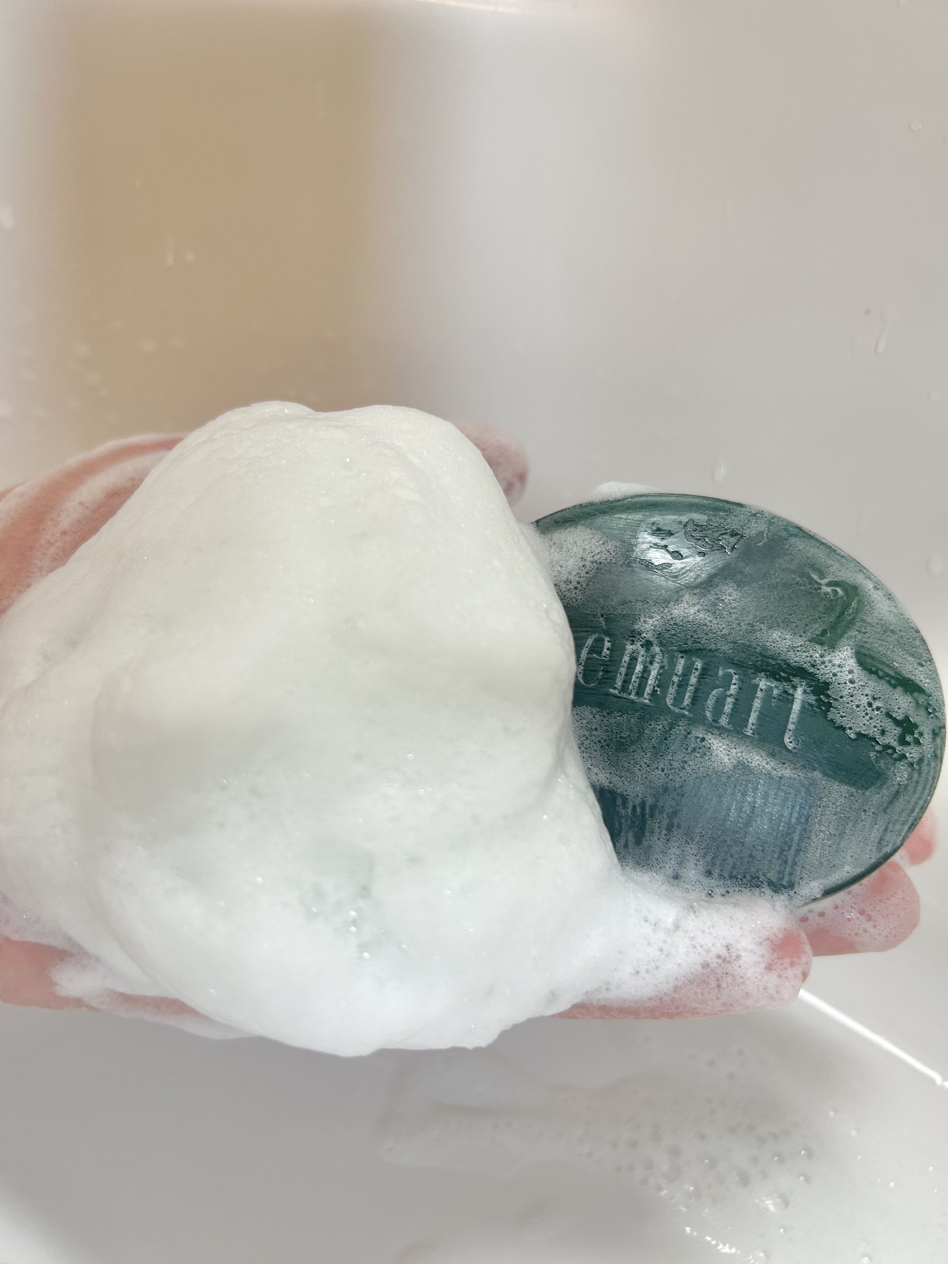 ナチュラルグリーン/emuart(エミュアール)/洗顔石鹸を使ったクチコミ（3枚目）