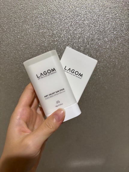 エアリーベルベット サンスティック SPF50+ PA++++/LAGOM /日焼け止めスティックを使ったクチコミ(1枚目)
