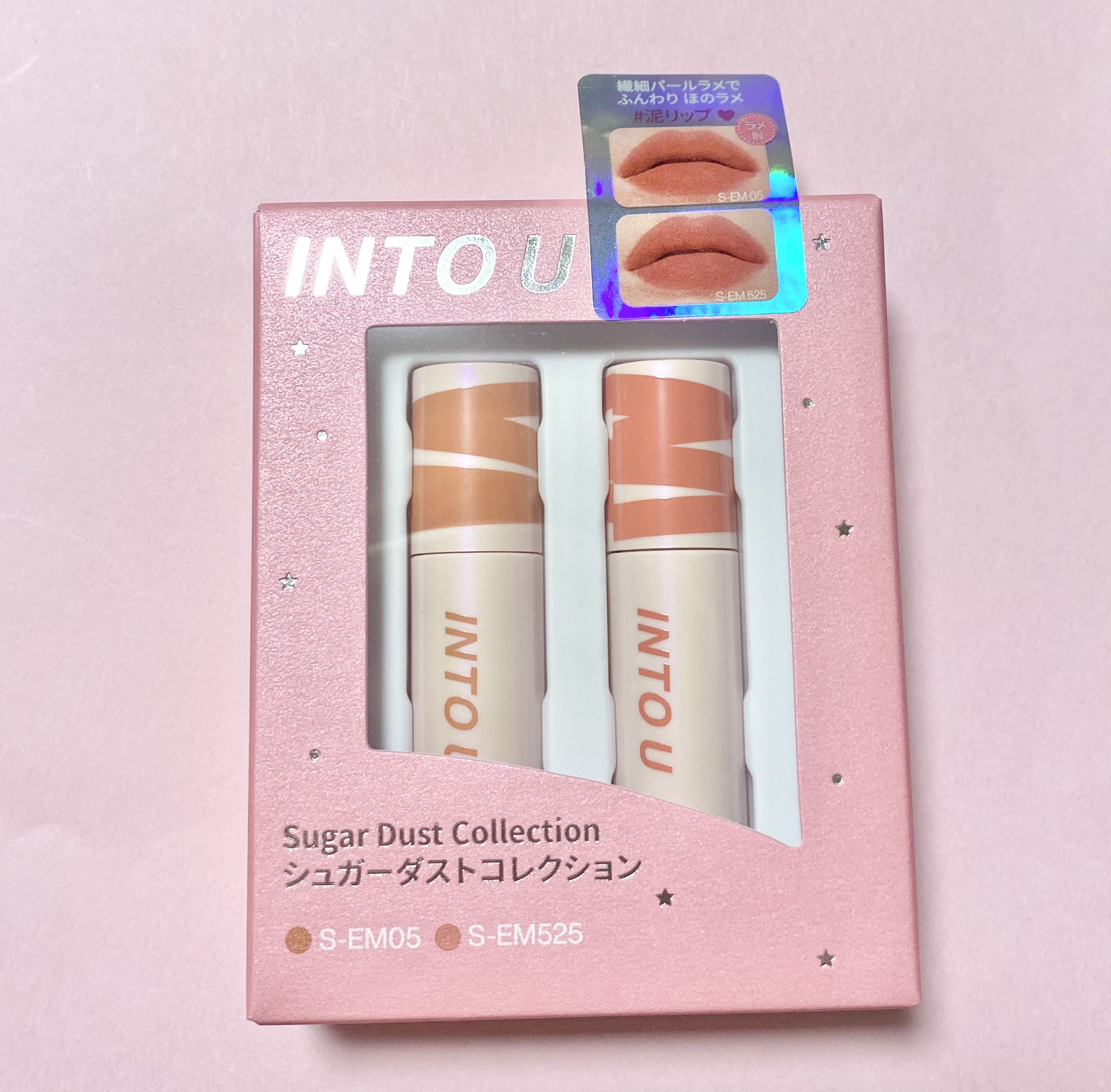 スーパーマットリップ＆チークマッド/INTO U/口紅を使ったクチコミ（1枚目）