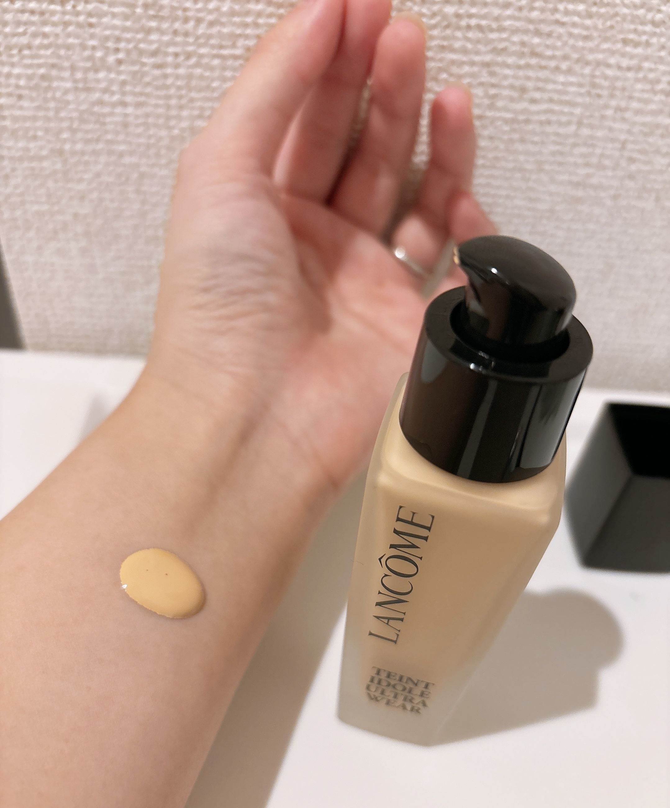 タンイドル ウルトラ ウェア リキッド N/LANCOME/リキッドファンデーションを使ったクチコミ（2枚目）