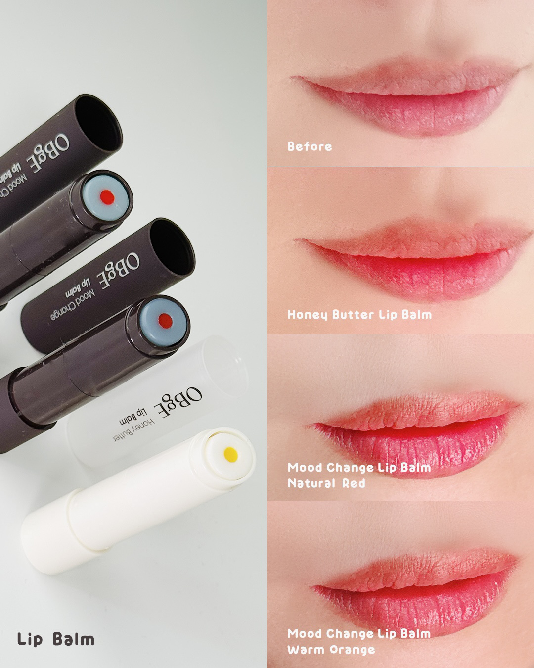 ムードチェンジリップバーム/オブジェ/リップバームを使ったクチコミ（2枚目）