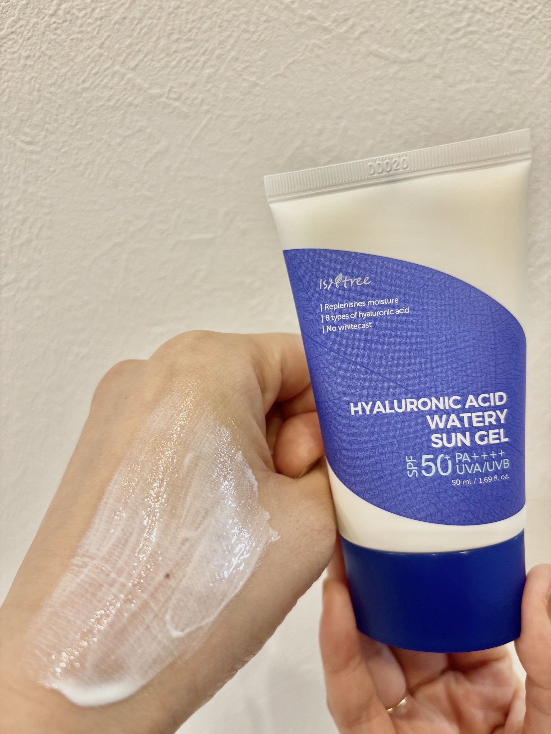 ヒアルロン酸ウォータリーサンジェル/Isntree/日焼け止めジェルを使ったクチコミ（2枚目）