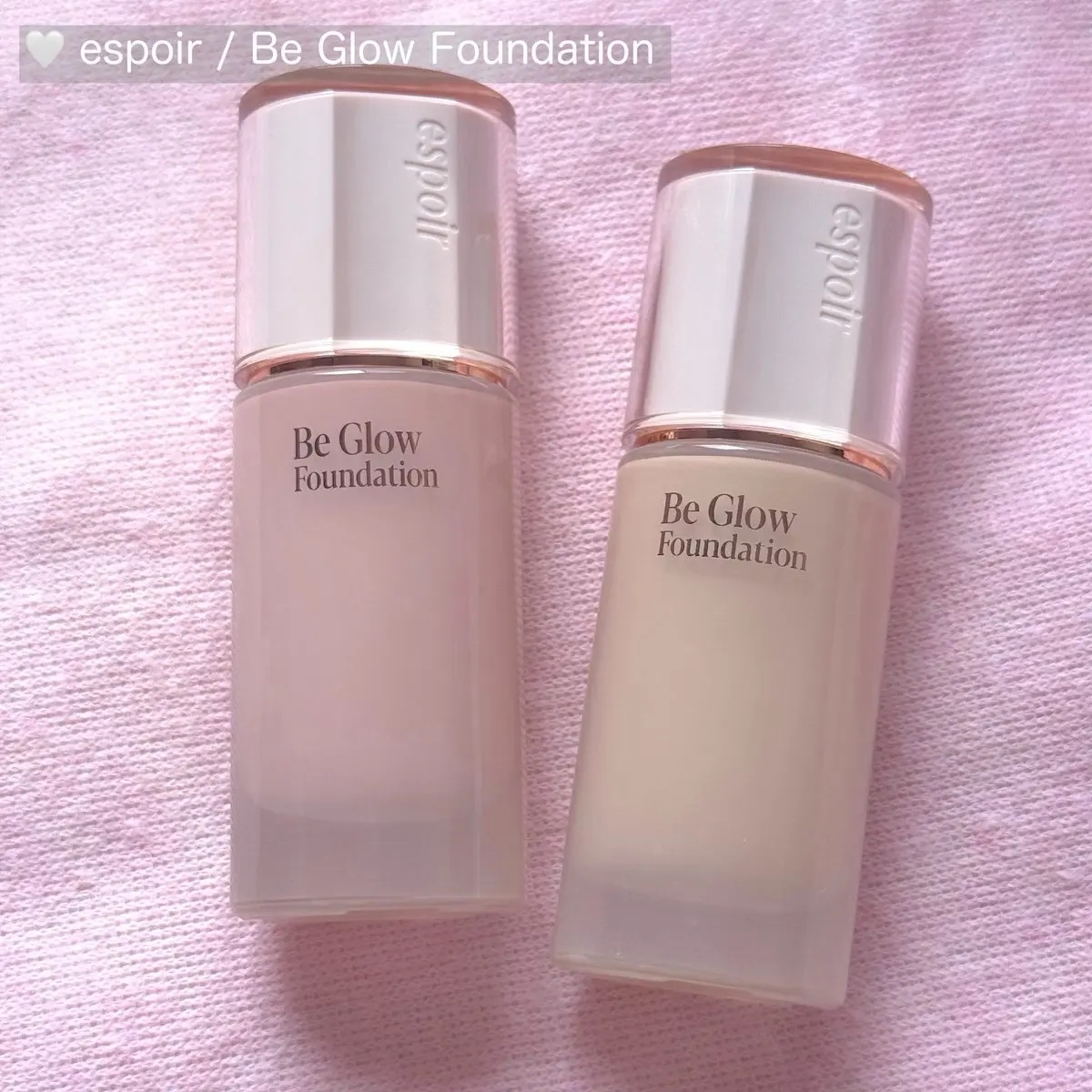 ビーグローファンデーション 3C　ウェディングピーチ/espoir/リキッドファンデーションを使ったクチコミ（1枚目）