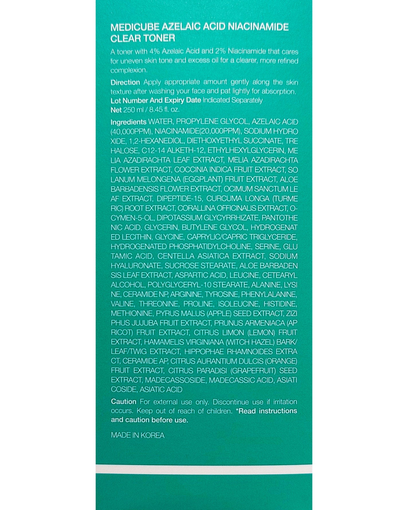 アゼライン酸ナイアシンアミドクリアトナー/MEDICUBE/化粧水を使ったクチコミ(4枚目)