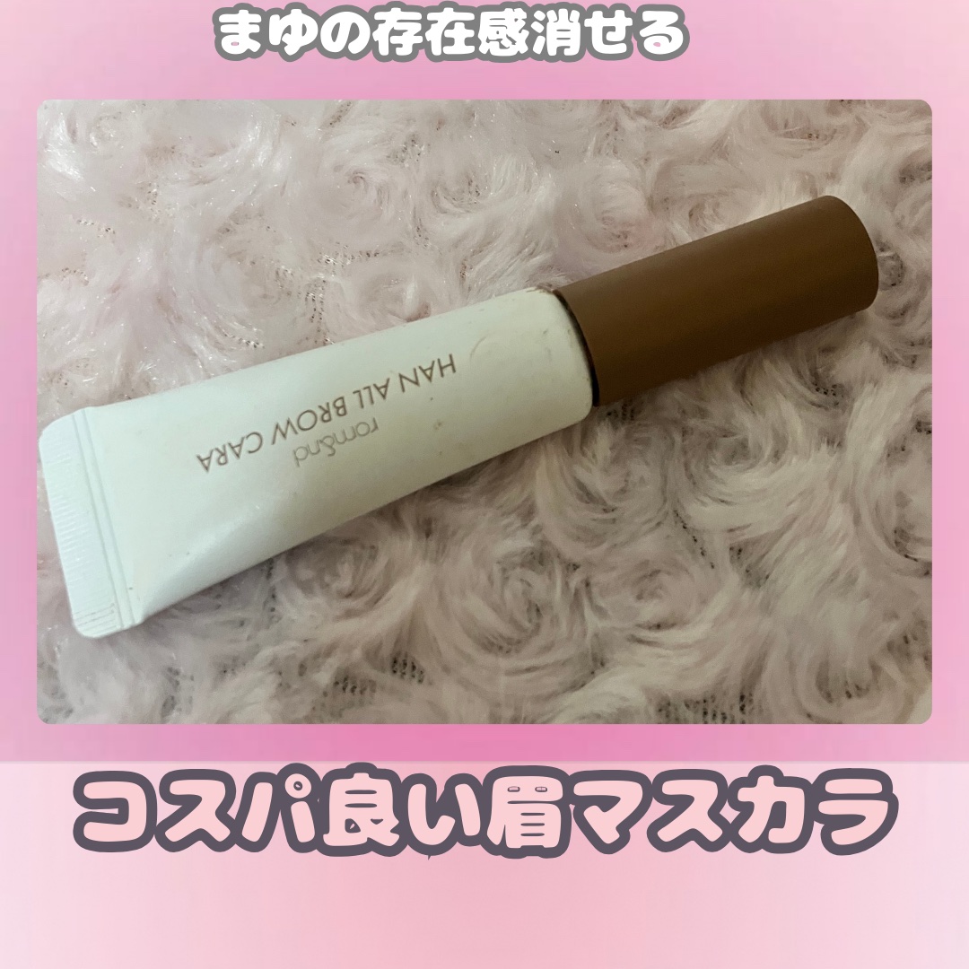 ハンオールブロウカラ 04 メリーブロンディー(MERRY BLONDY)/rom&nd/眉マスカラを使ったクチコミ（1枚目）