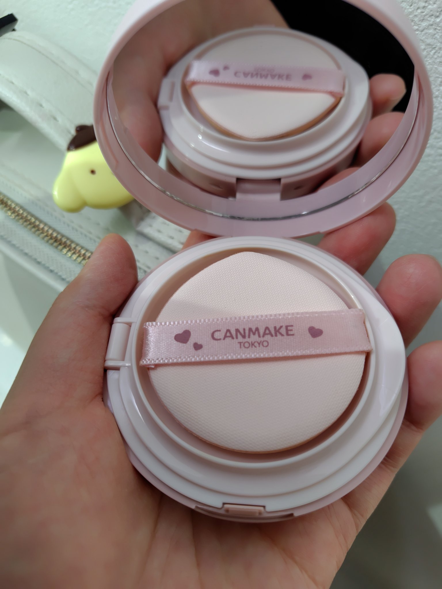 フィットグロウクッション 03 ピンクナチュラル/キャンメイク/クッションファンデーションを使ったクチコミ（2枚目）
