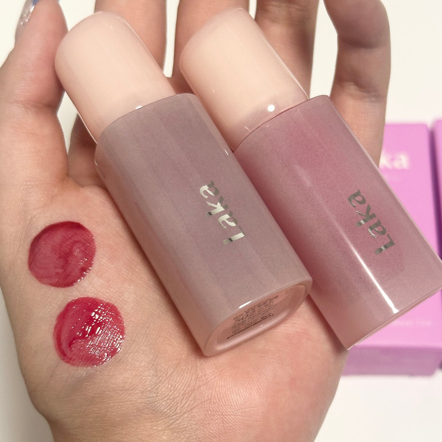 ポッピングバルーンティント/Laka/リップティントを使ったクチコミ(2枚目)